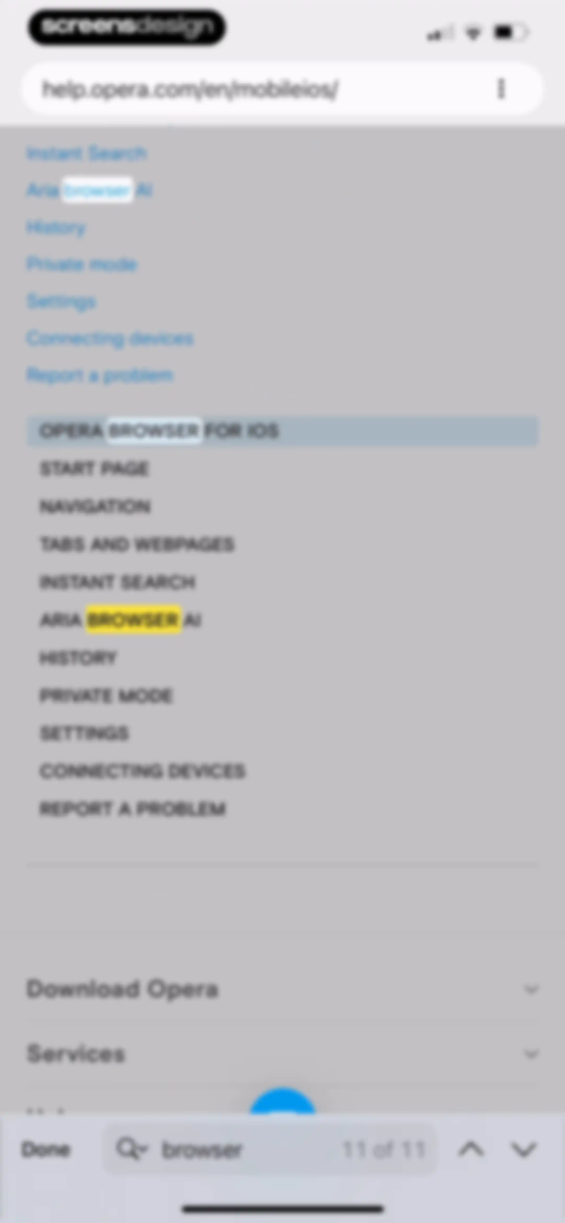 Opera: AI browser with VPN screen 160