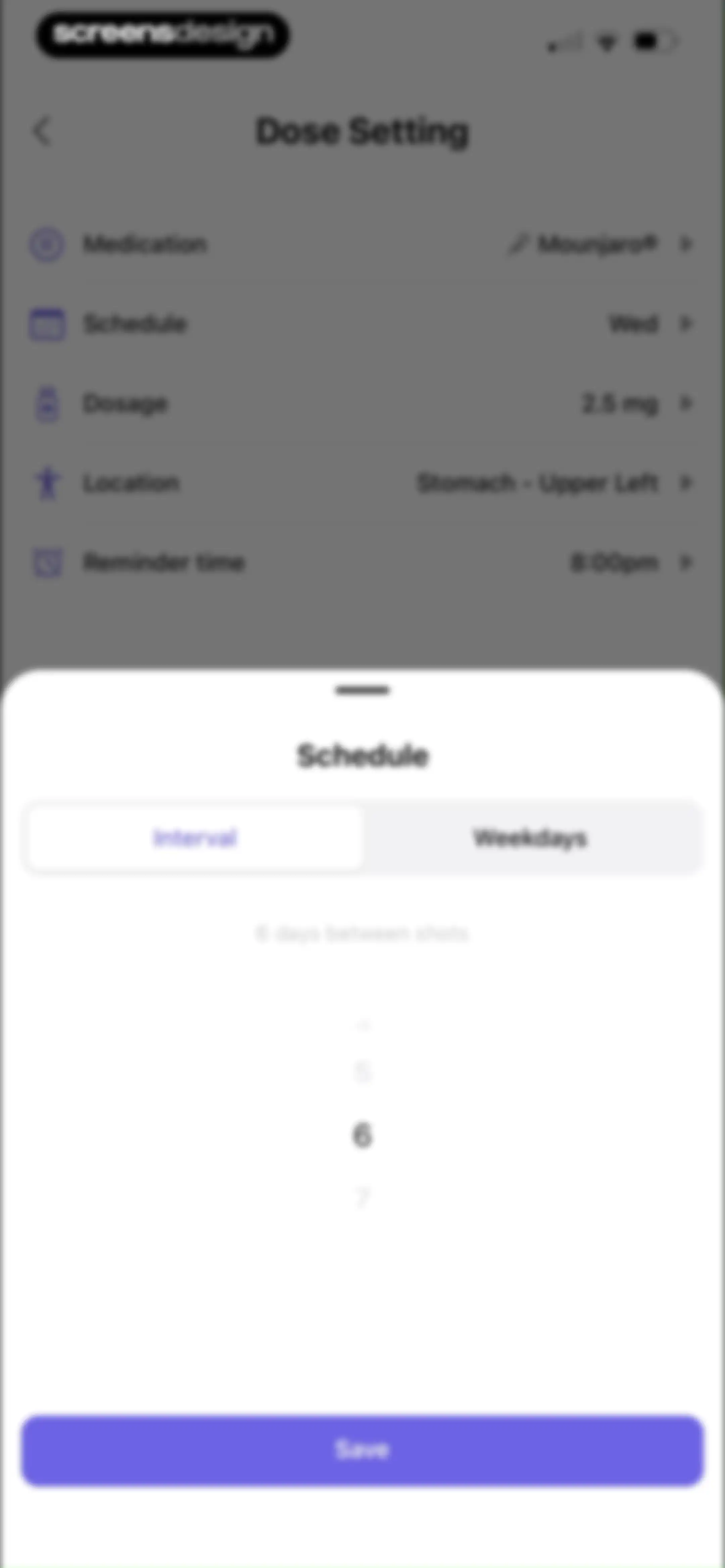 MeAgain: GLP-1 Tracker App screen 142