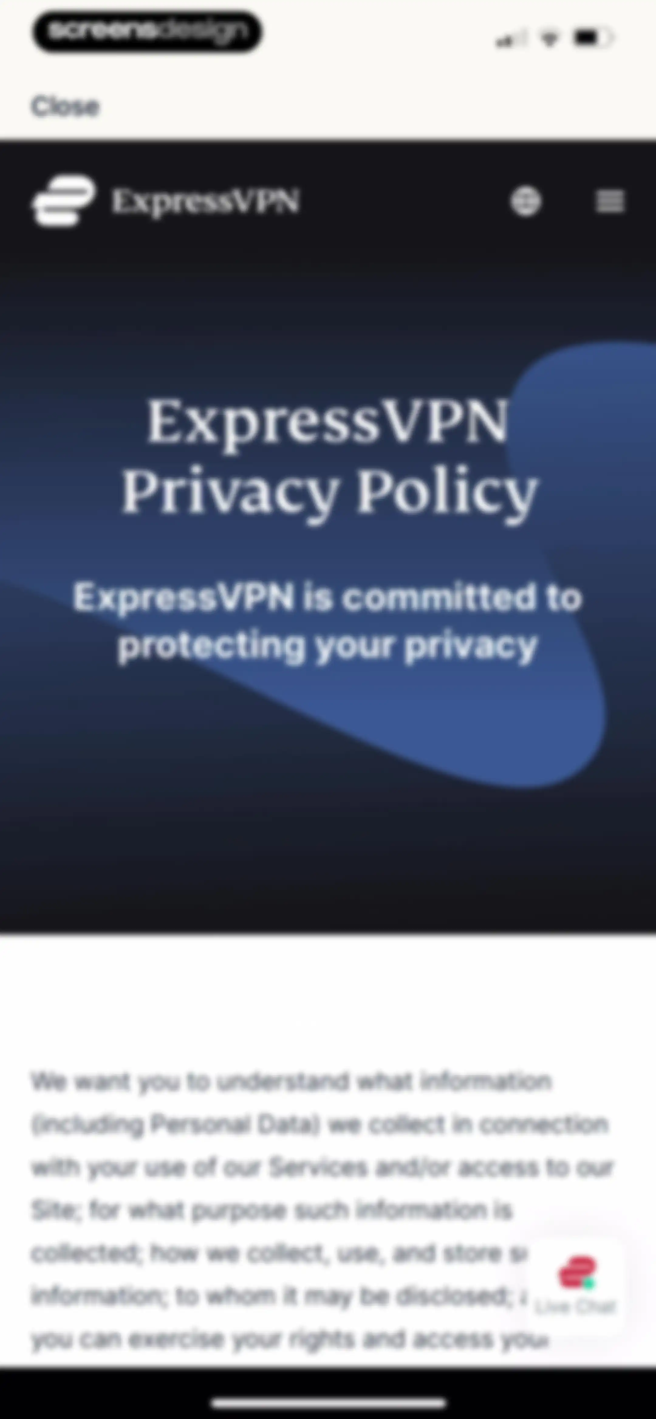 ExpressVPN · Secure & Fast VPN screen 82