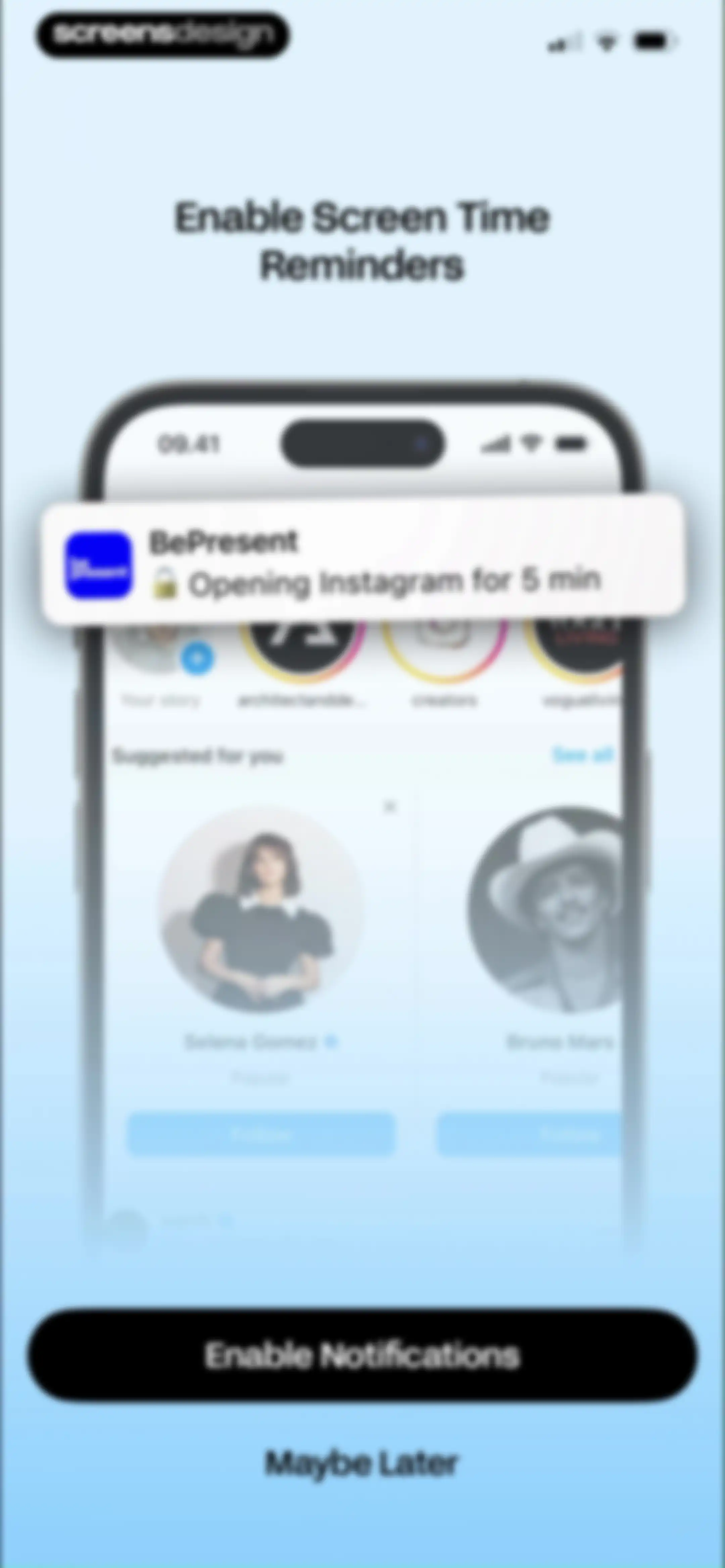 BePresent: Screen Time Control screen 21