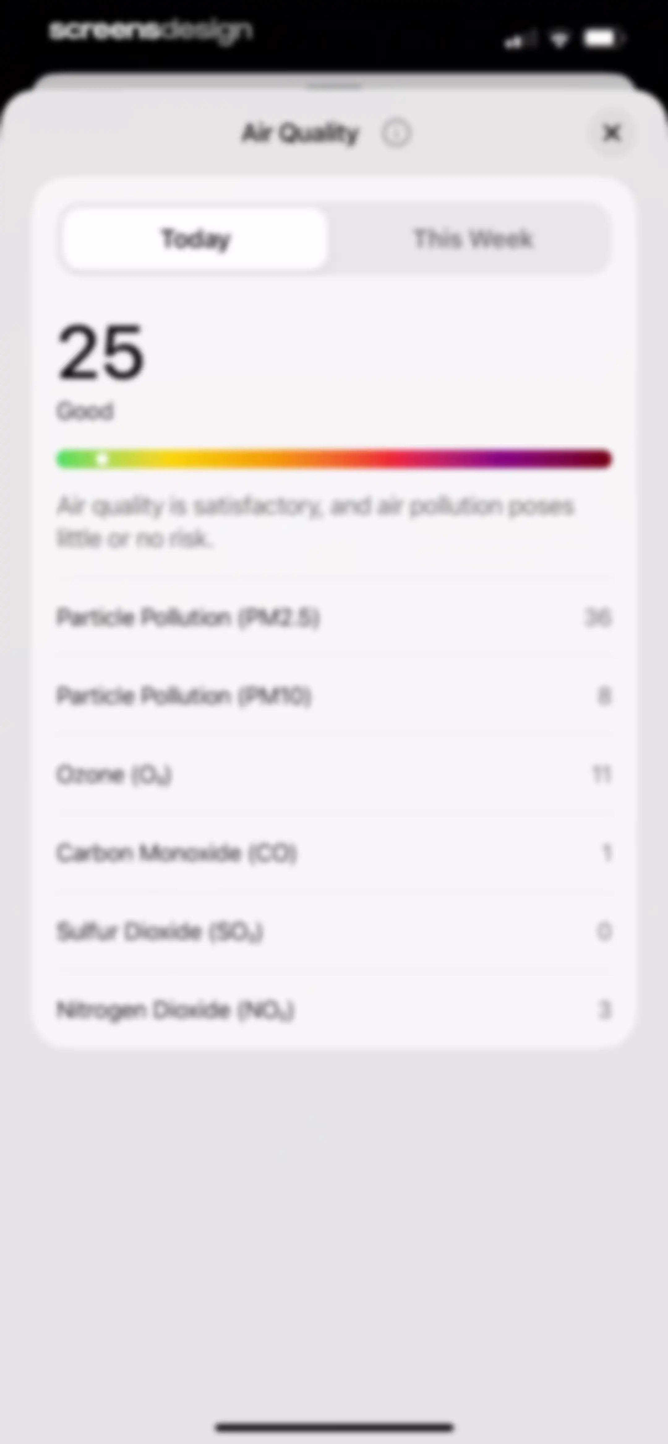 Element: Weather Radar screen 48