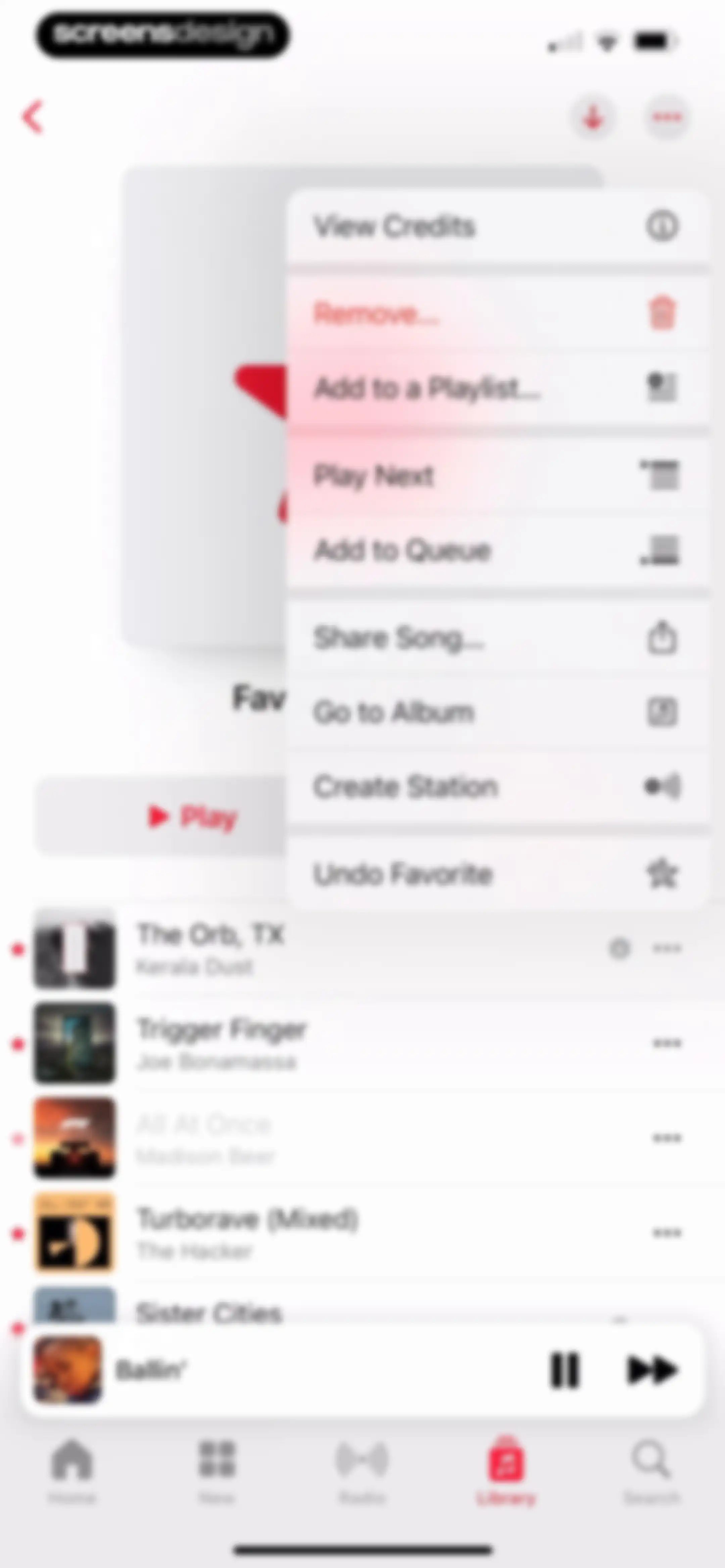 Apple Music screen 117