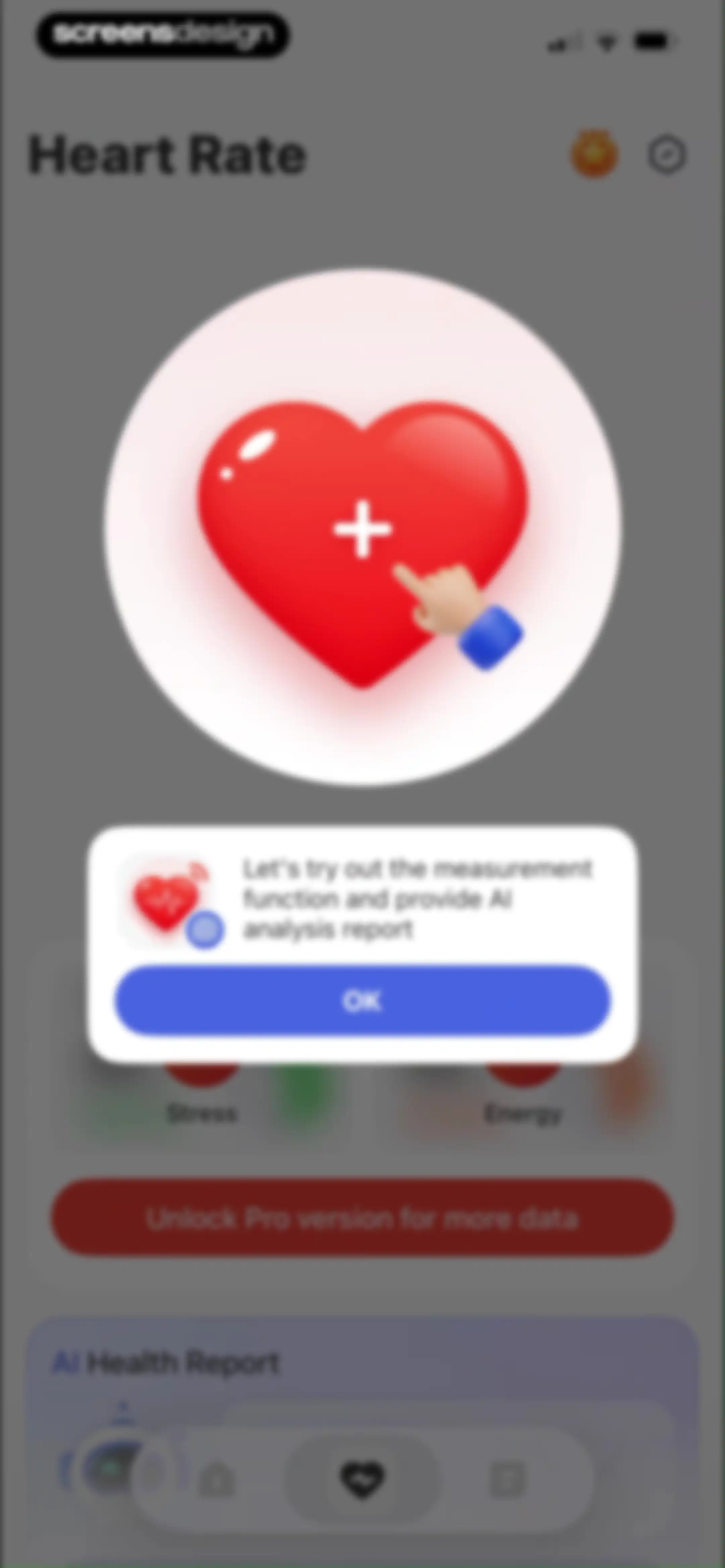Health Tracker- HeartRate & BP screen 16