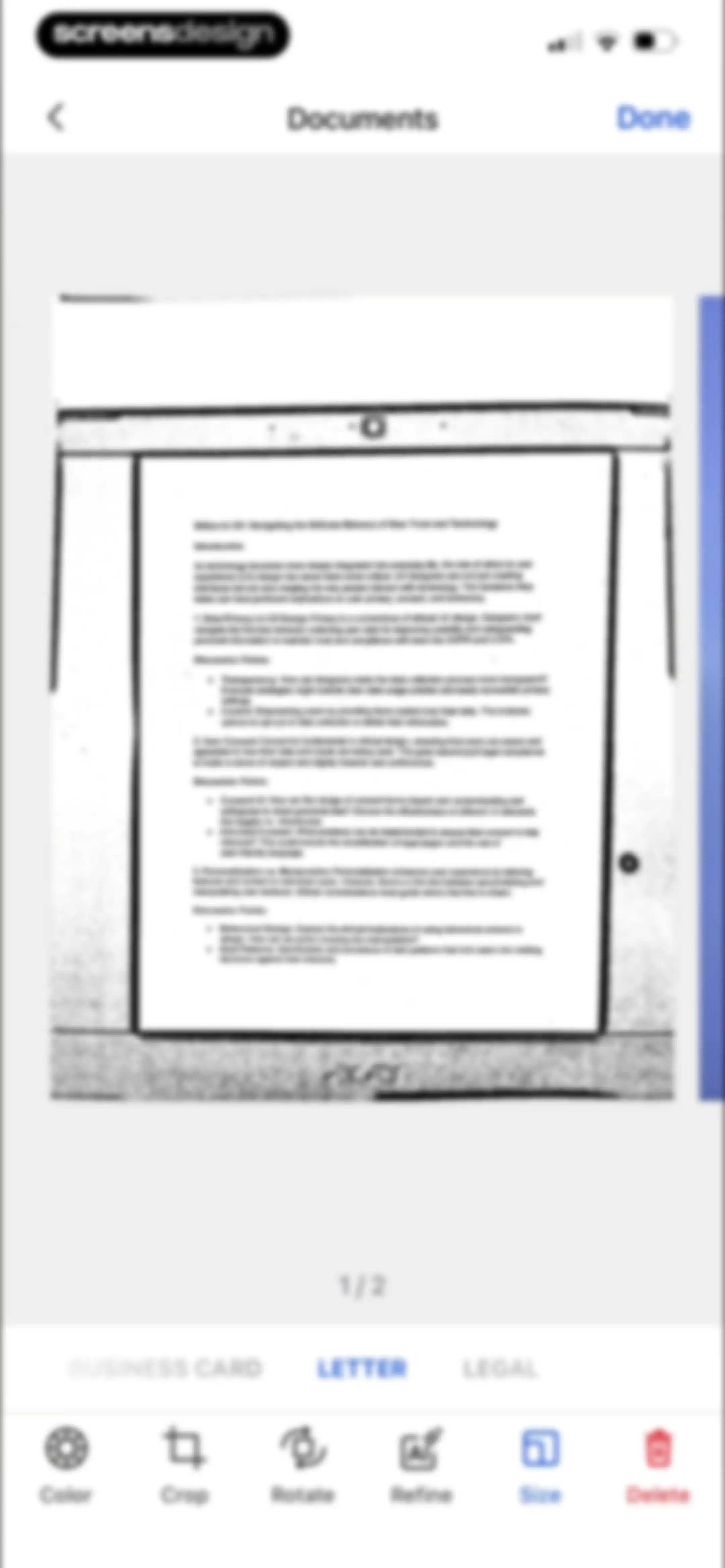Forma: PDF Document Editor screen 115