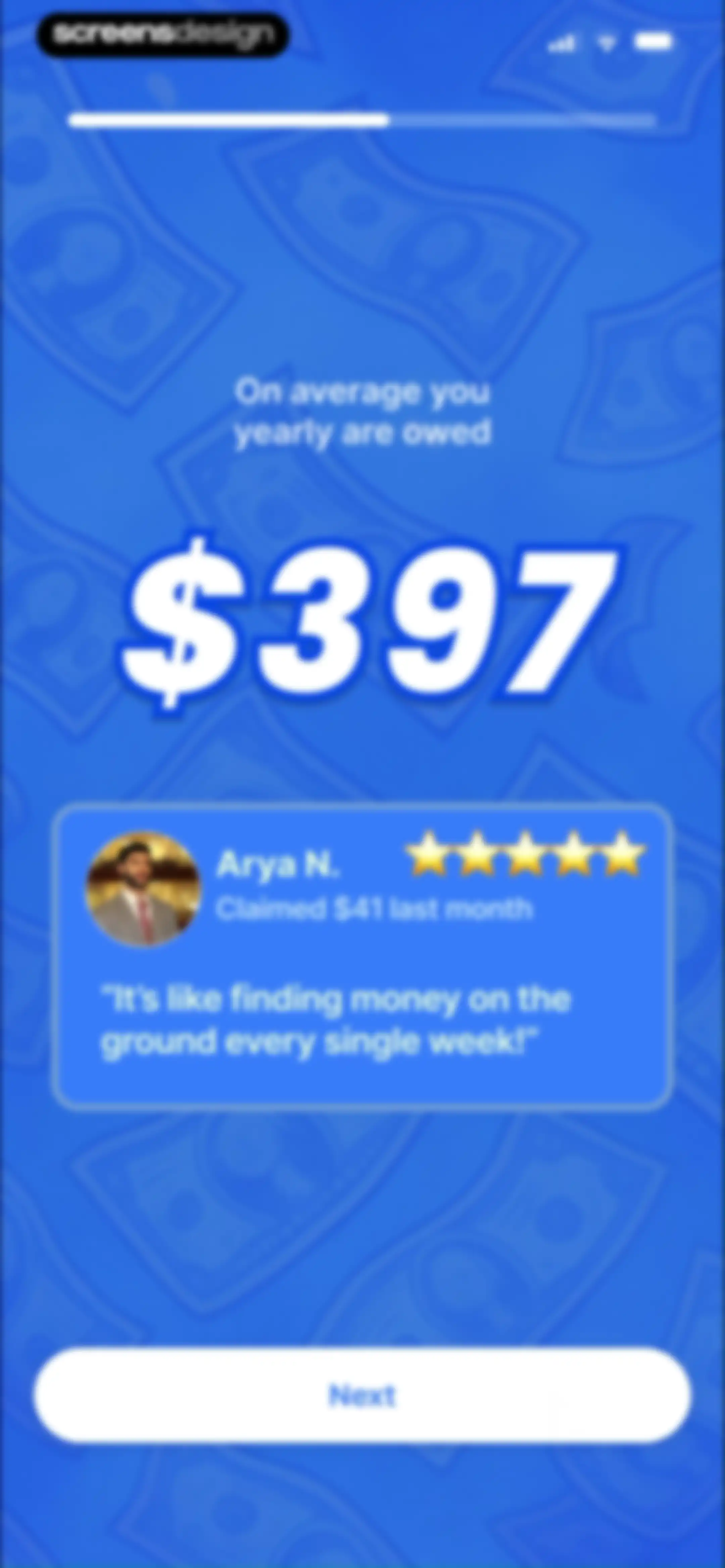 Payout: Claim Class Actions screen 10