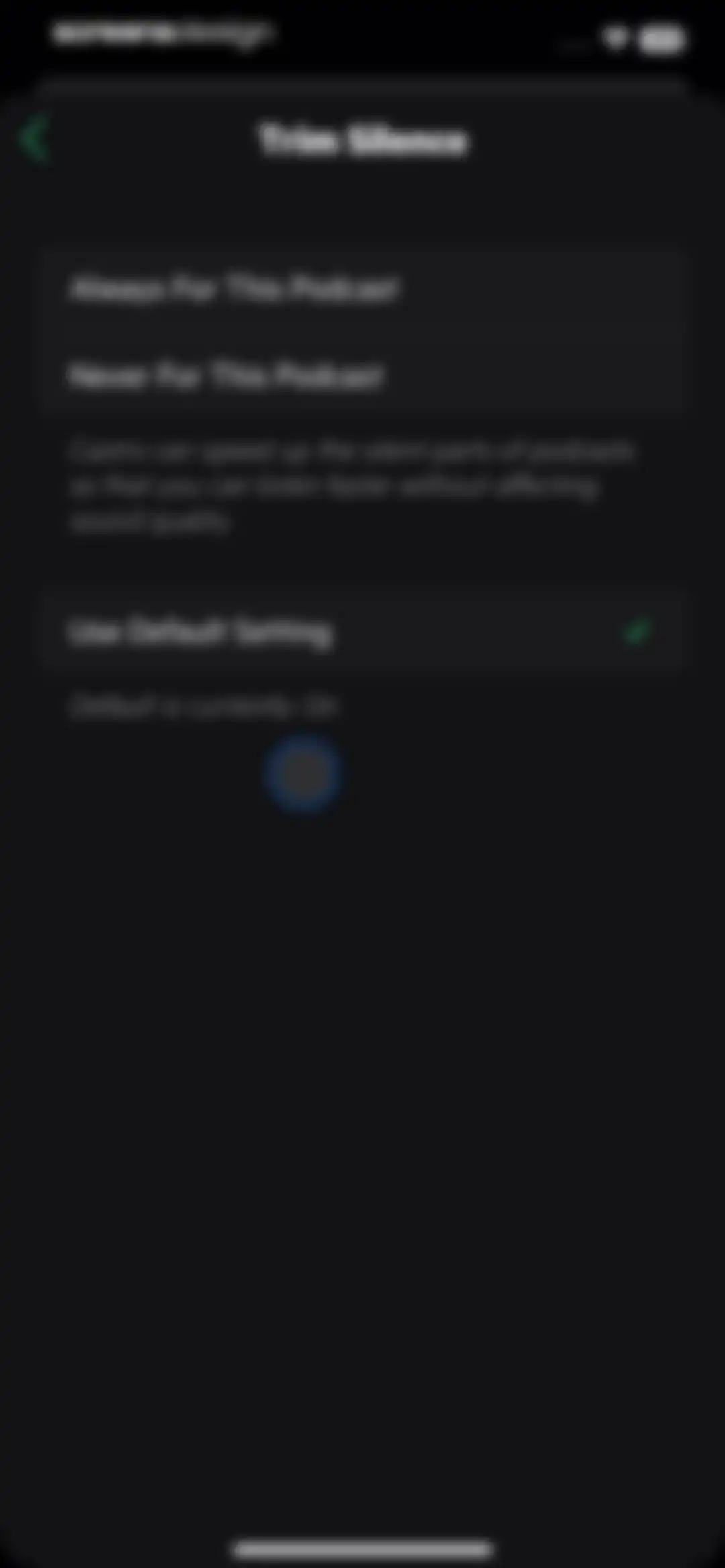 Castro: Podcast App & Player screen 36