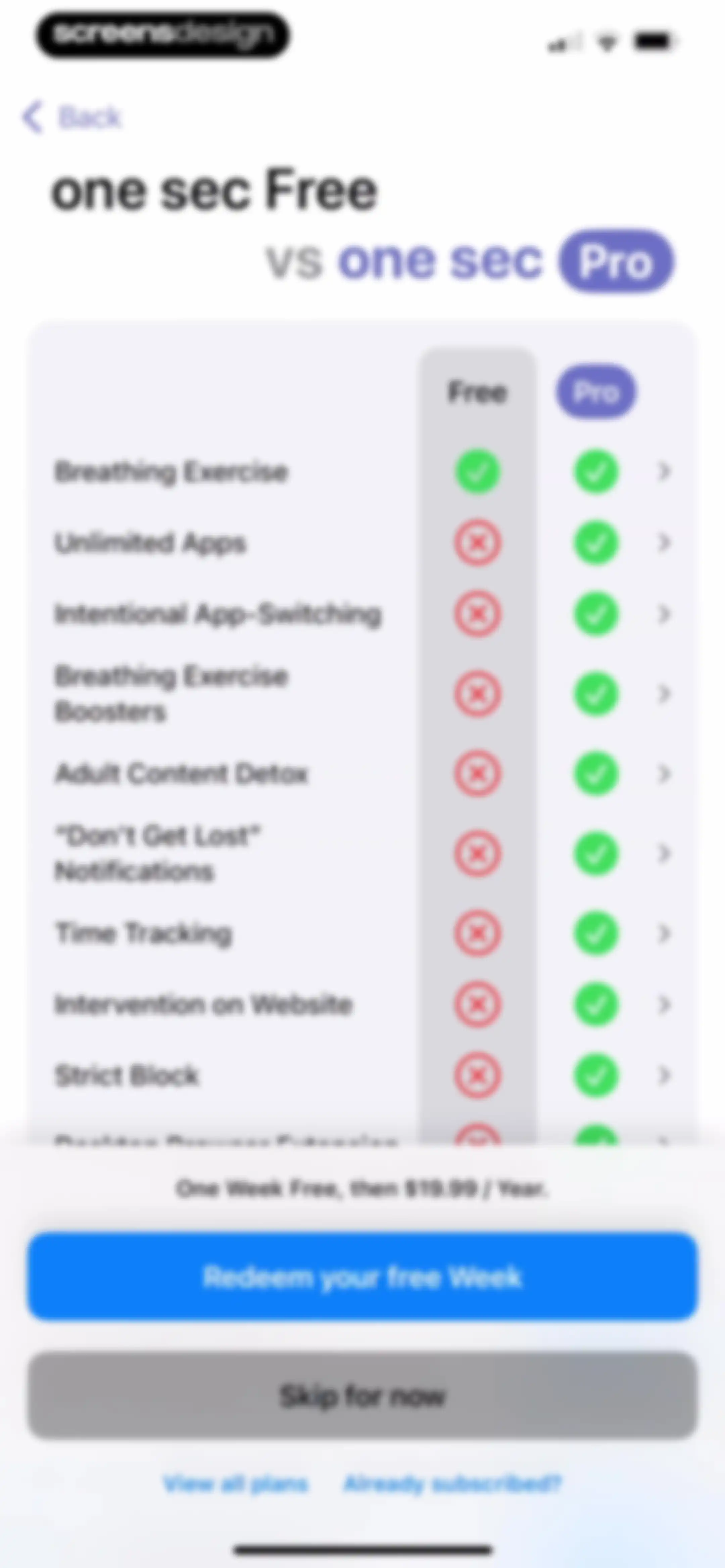 one sec | screen time + focus screen 5