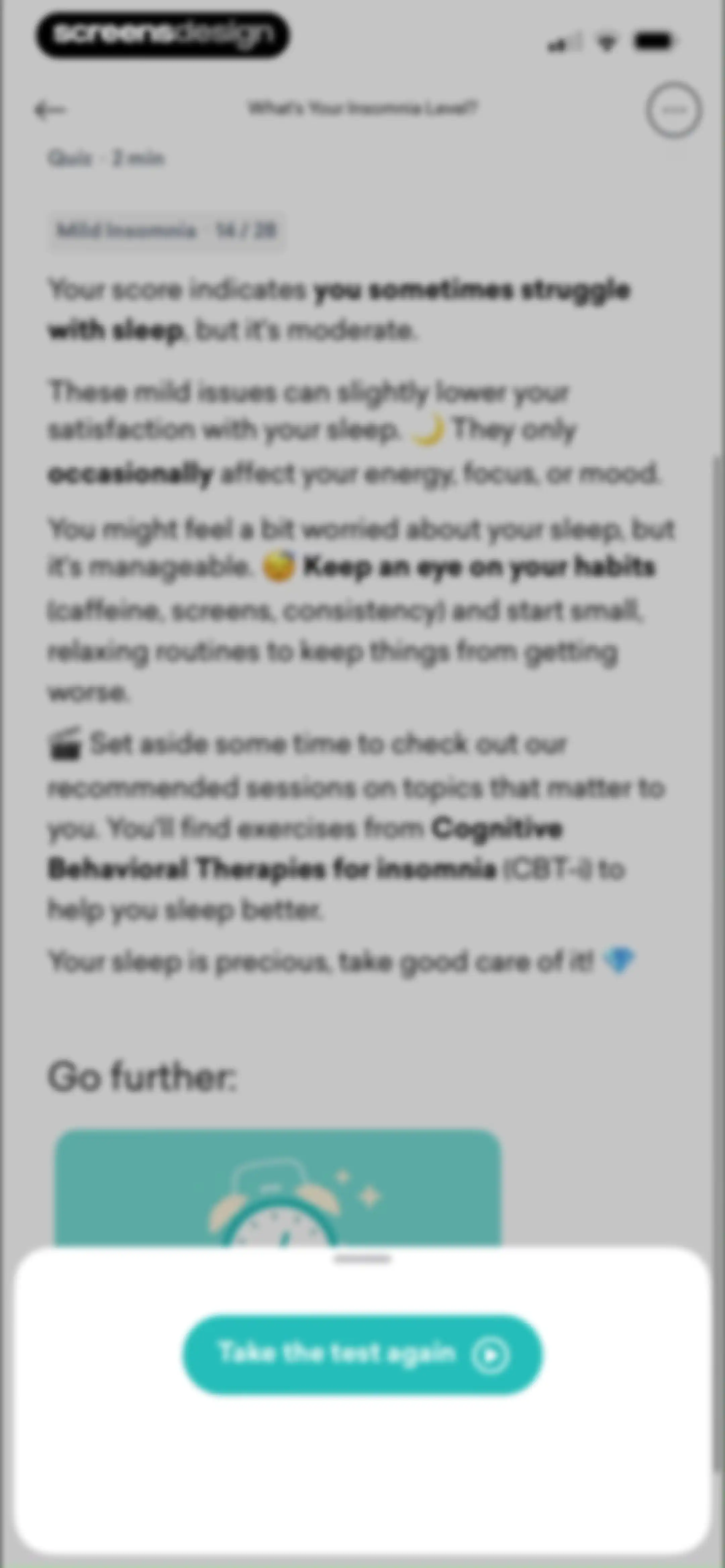 MindDay: Mental Health, Stress screen 155