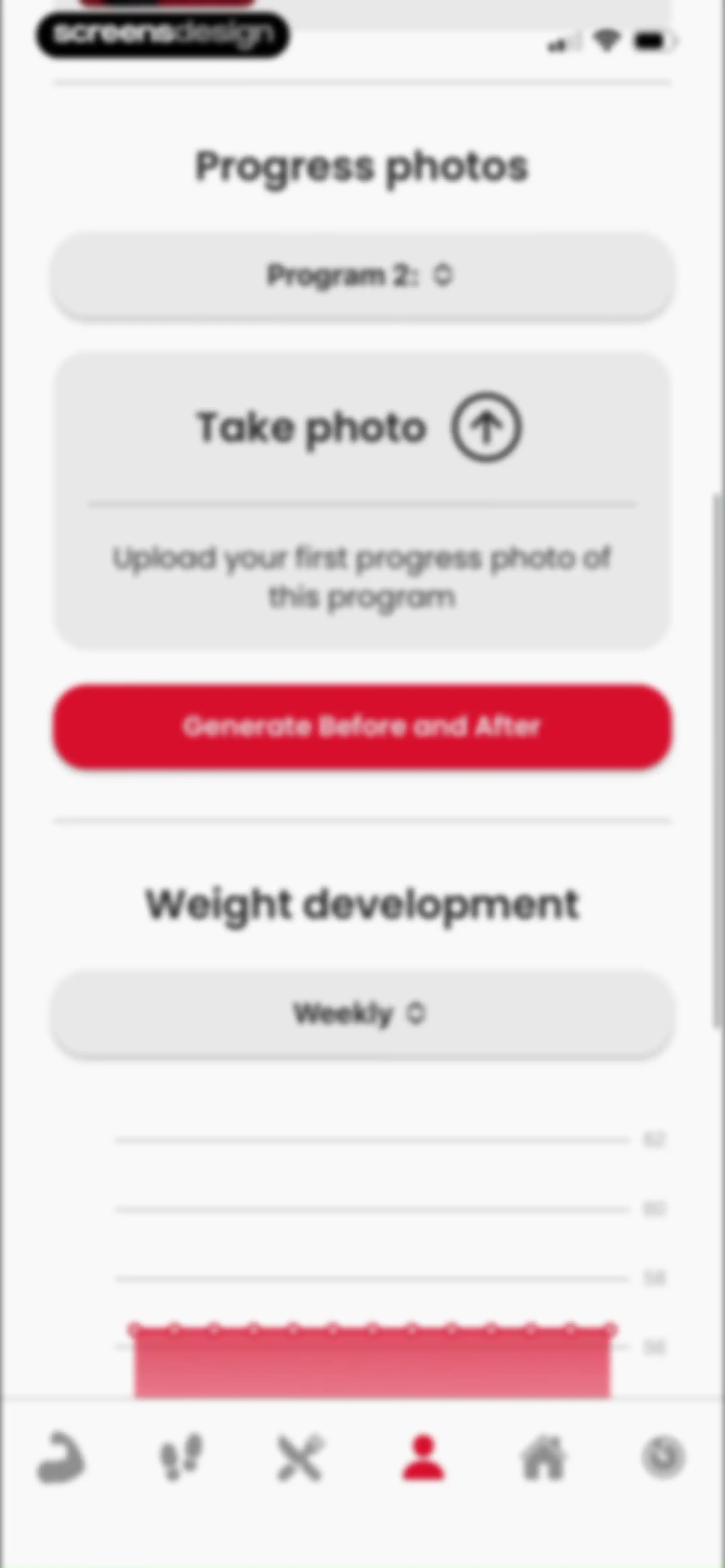 90 Day Challenge screen 122