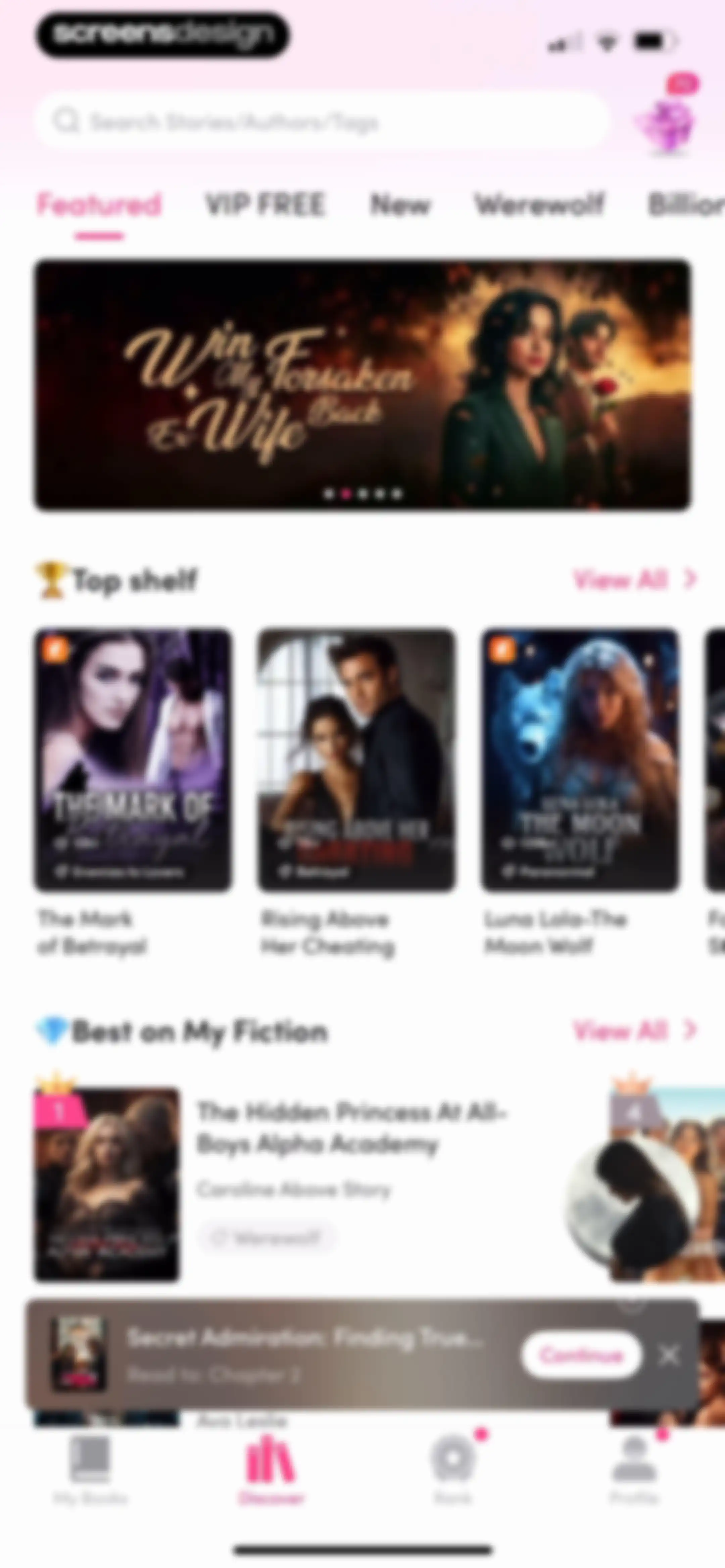 My Fiction: Stories & Novels screen 13