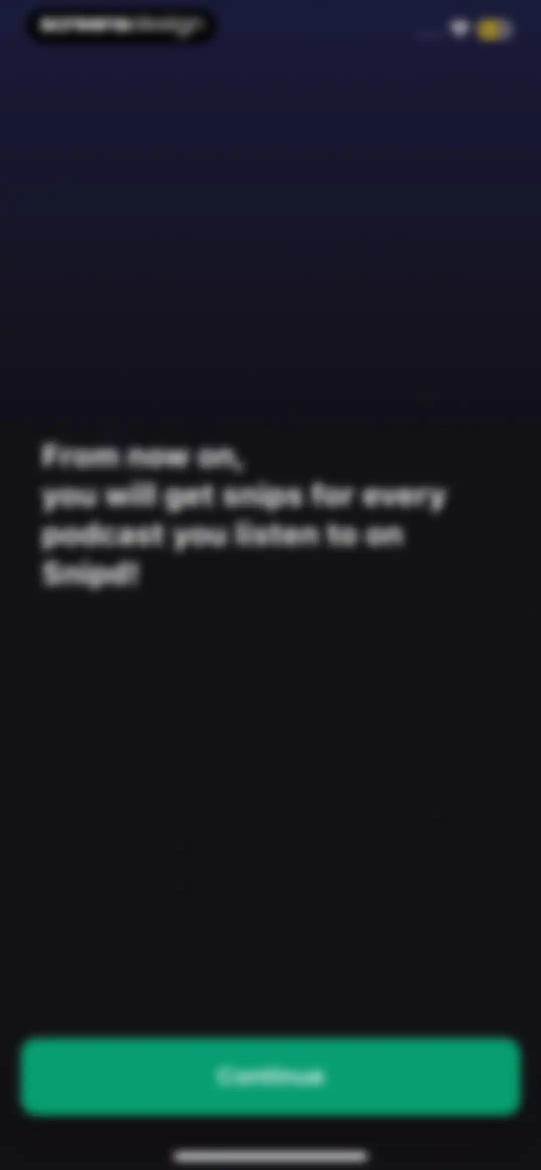 Snipd | AI Podcast Player screen 28