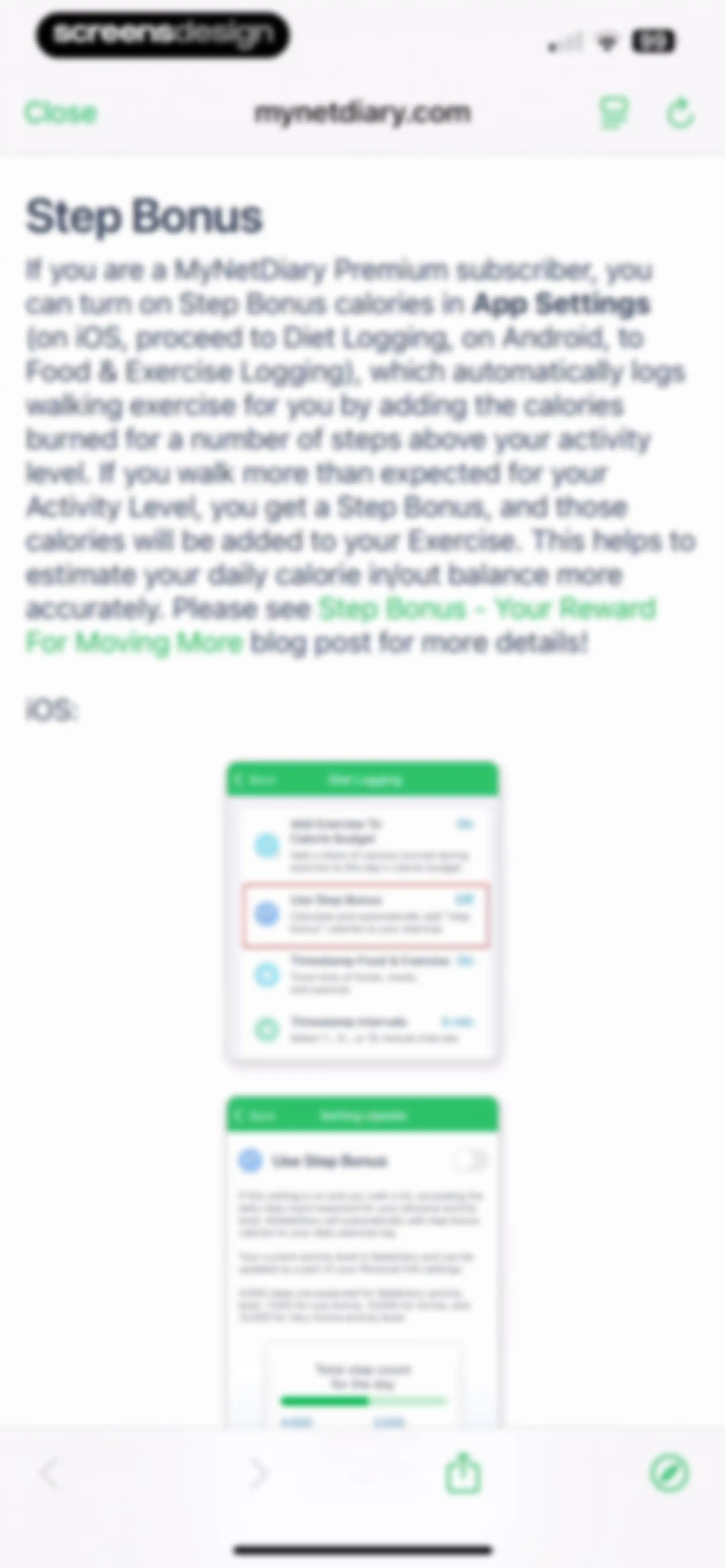 Calorie Counter - MyNetDiary screen 313