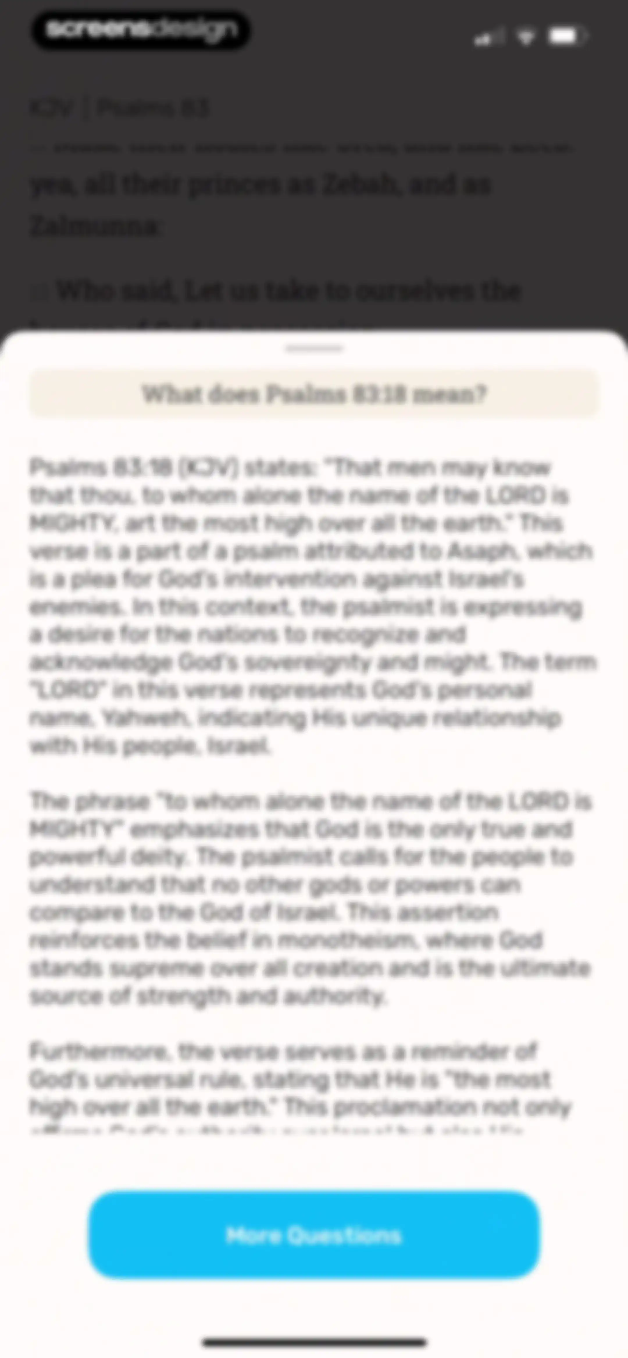Bible Study - Manna screen 54