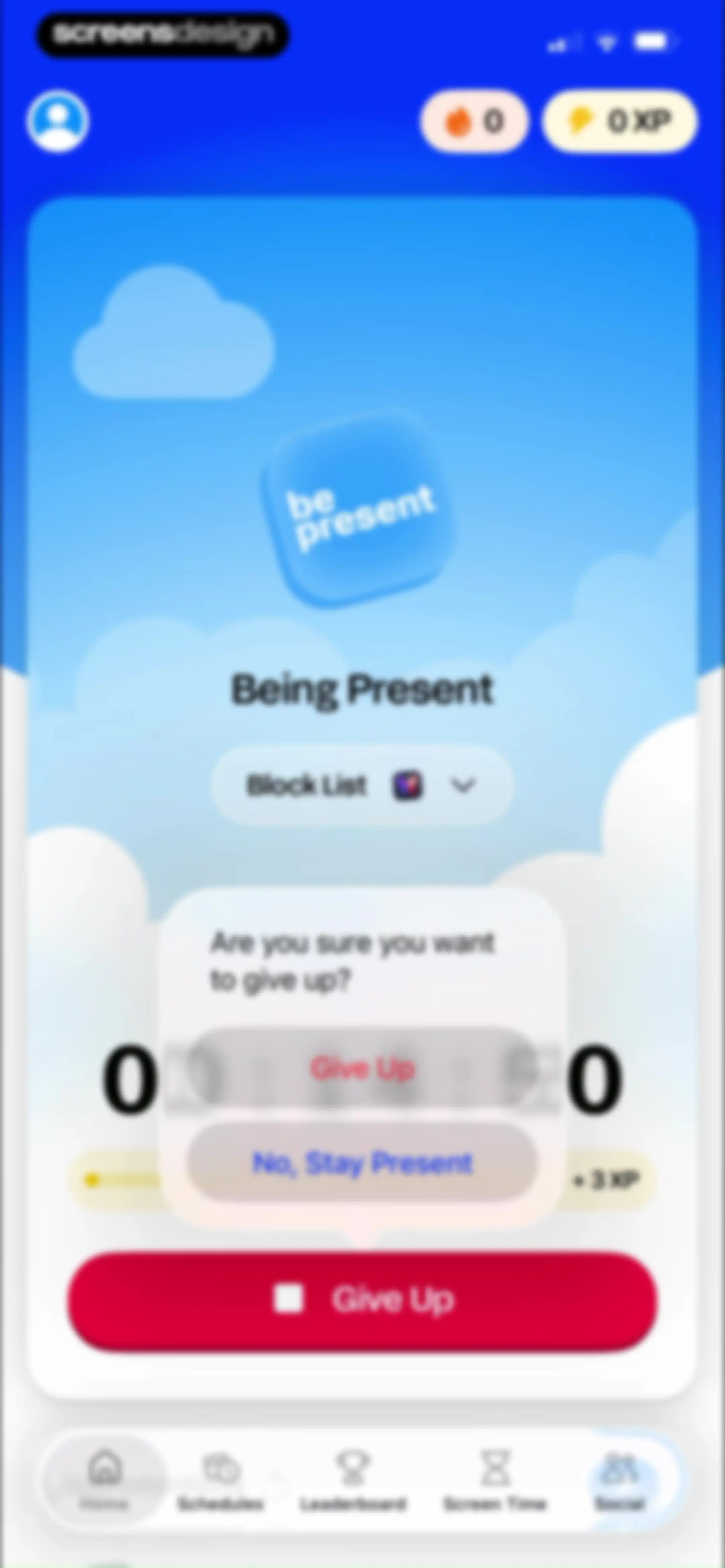 BePresent: Screen Time Control screen 63