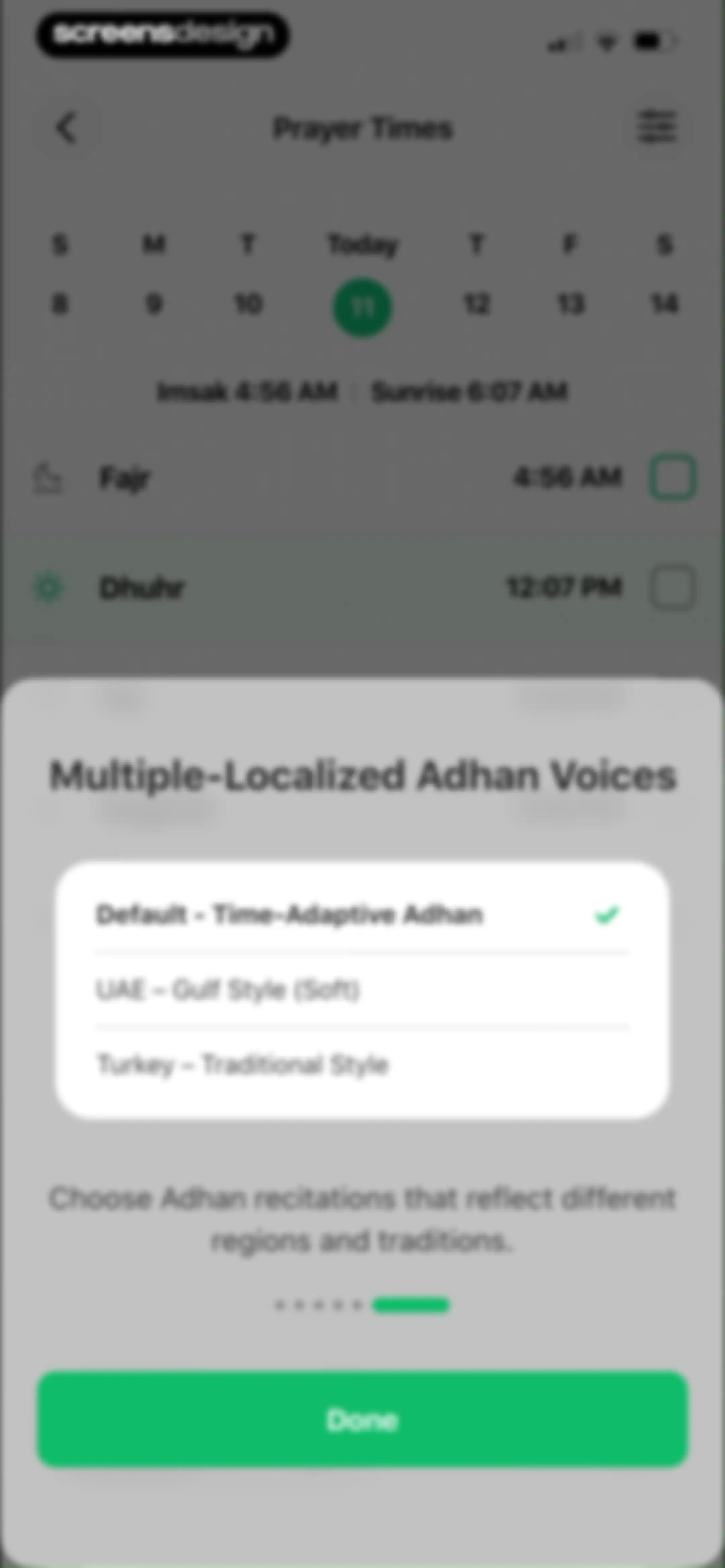 Muslim: Prayer Times, Qibla screen 20