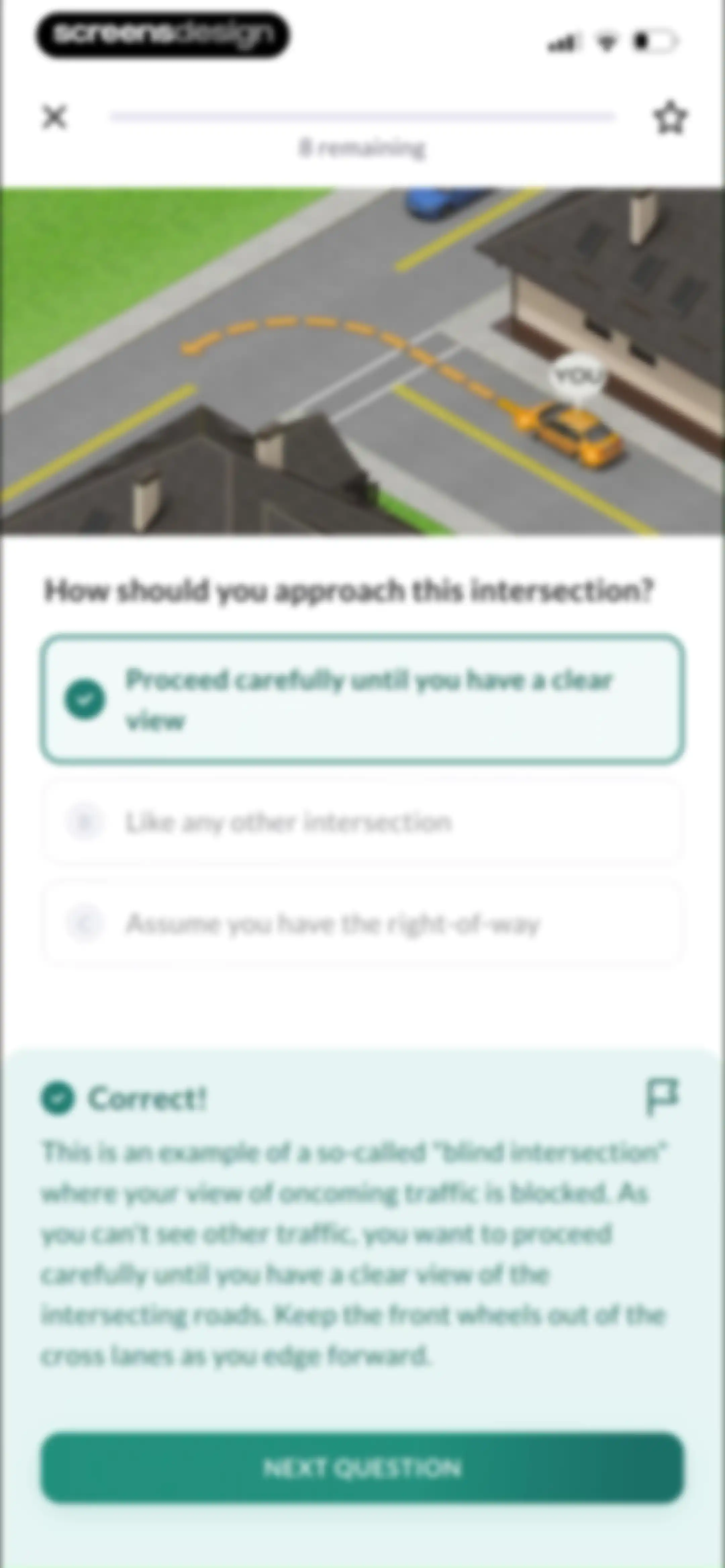 Zutobi: Permit & Driving Prep screen 55