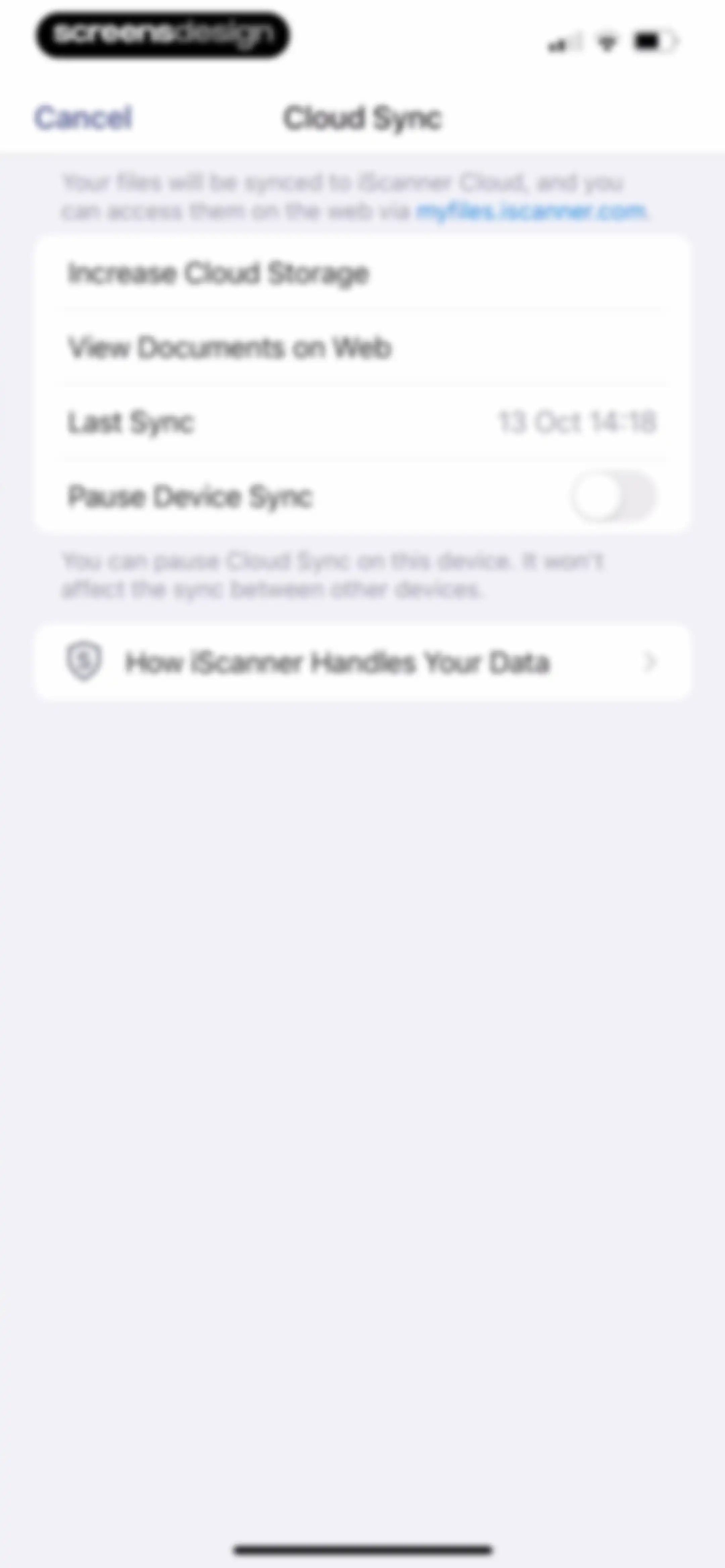 iScanner: PDF Document Scanner screen 190