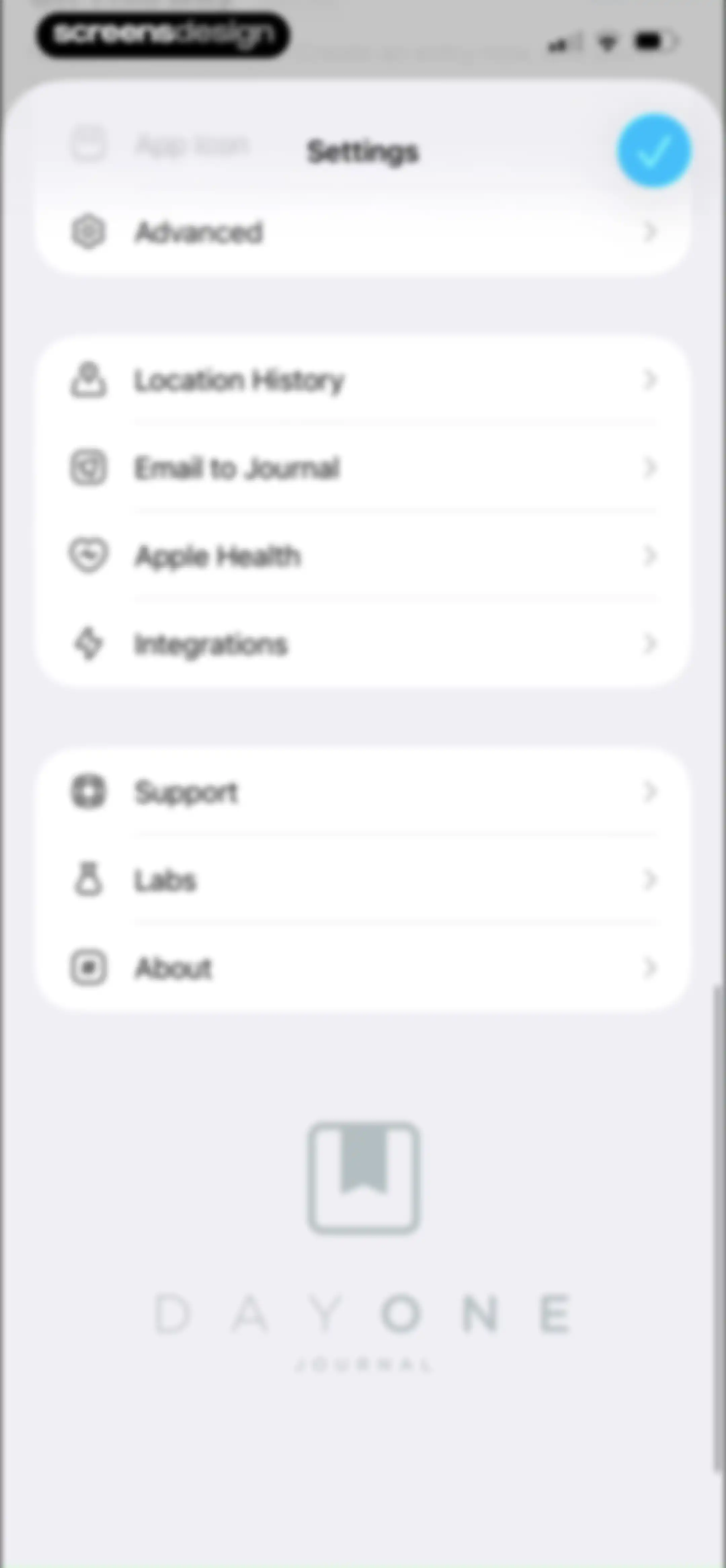 Day One: Daily Journal & Diary screen 157