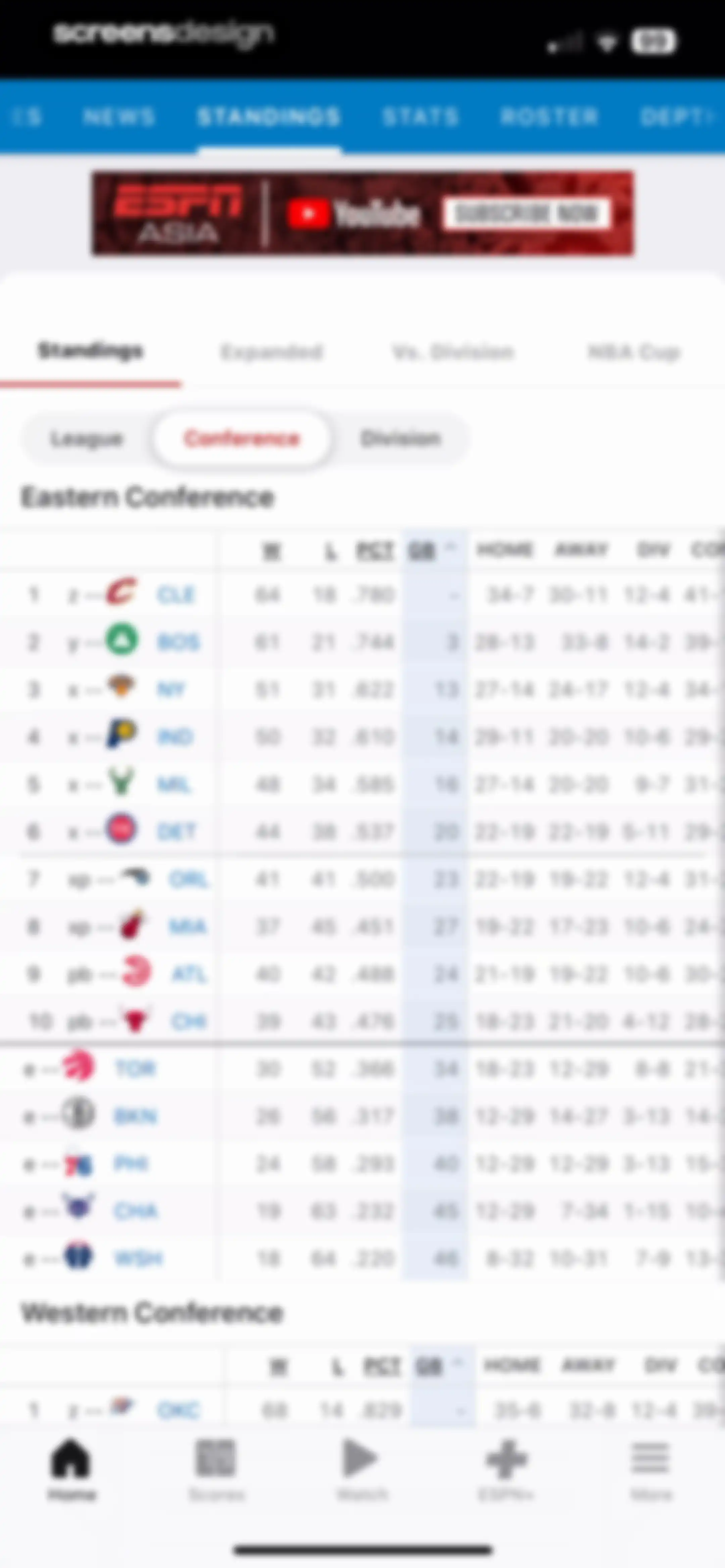 ESPN: Live Sports & Scores screen 39