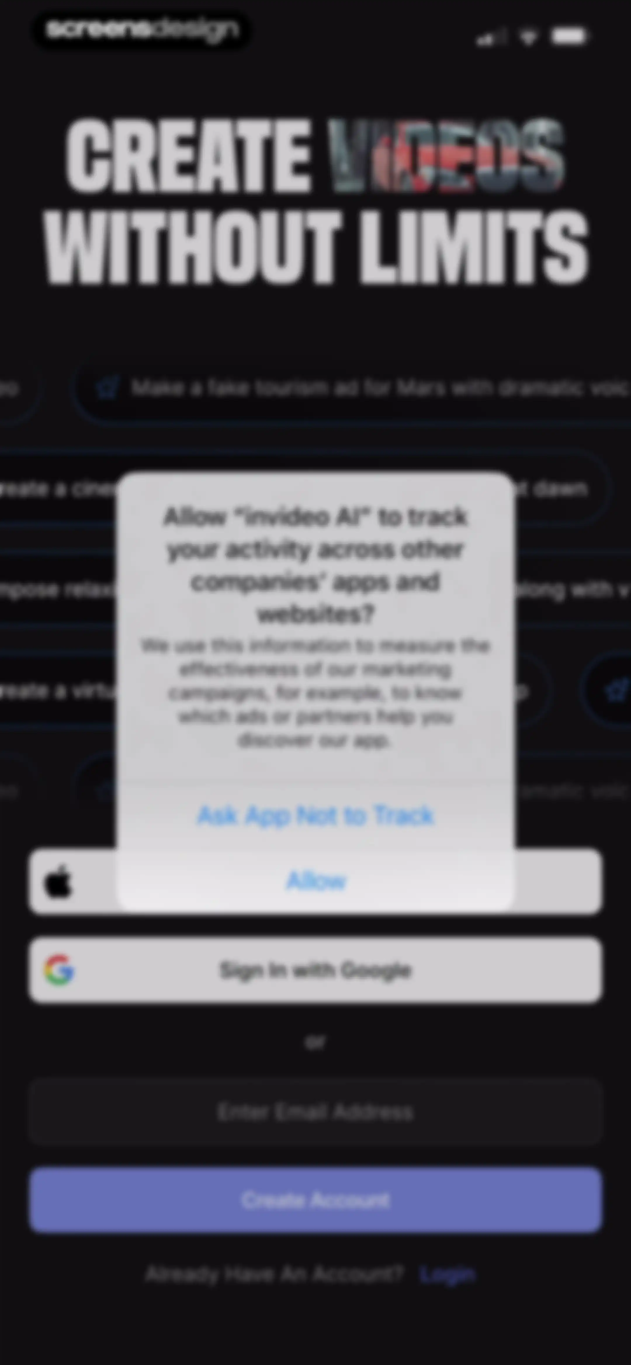 invideo AI: AI Video Generator screen 2