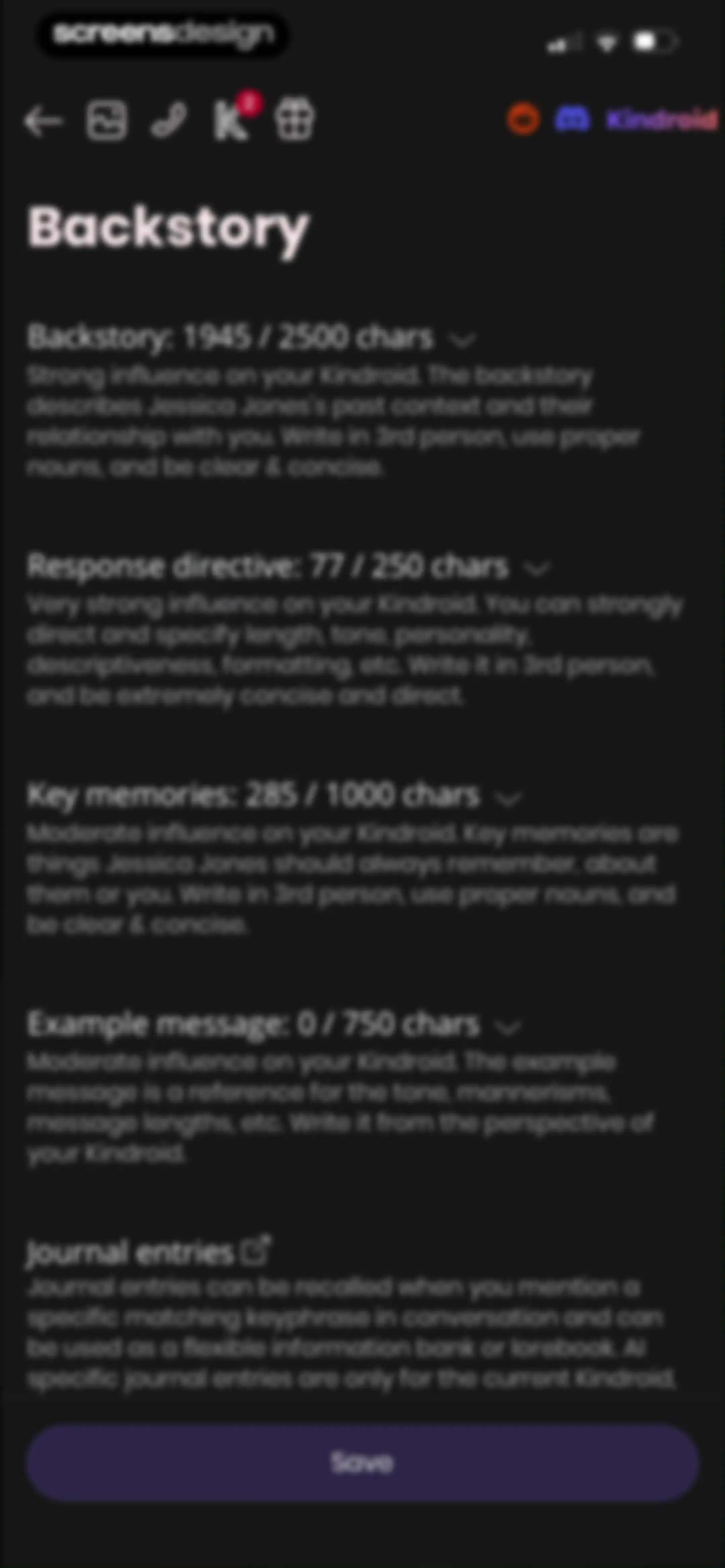Kindroid: Your Personal AI screen 115