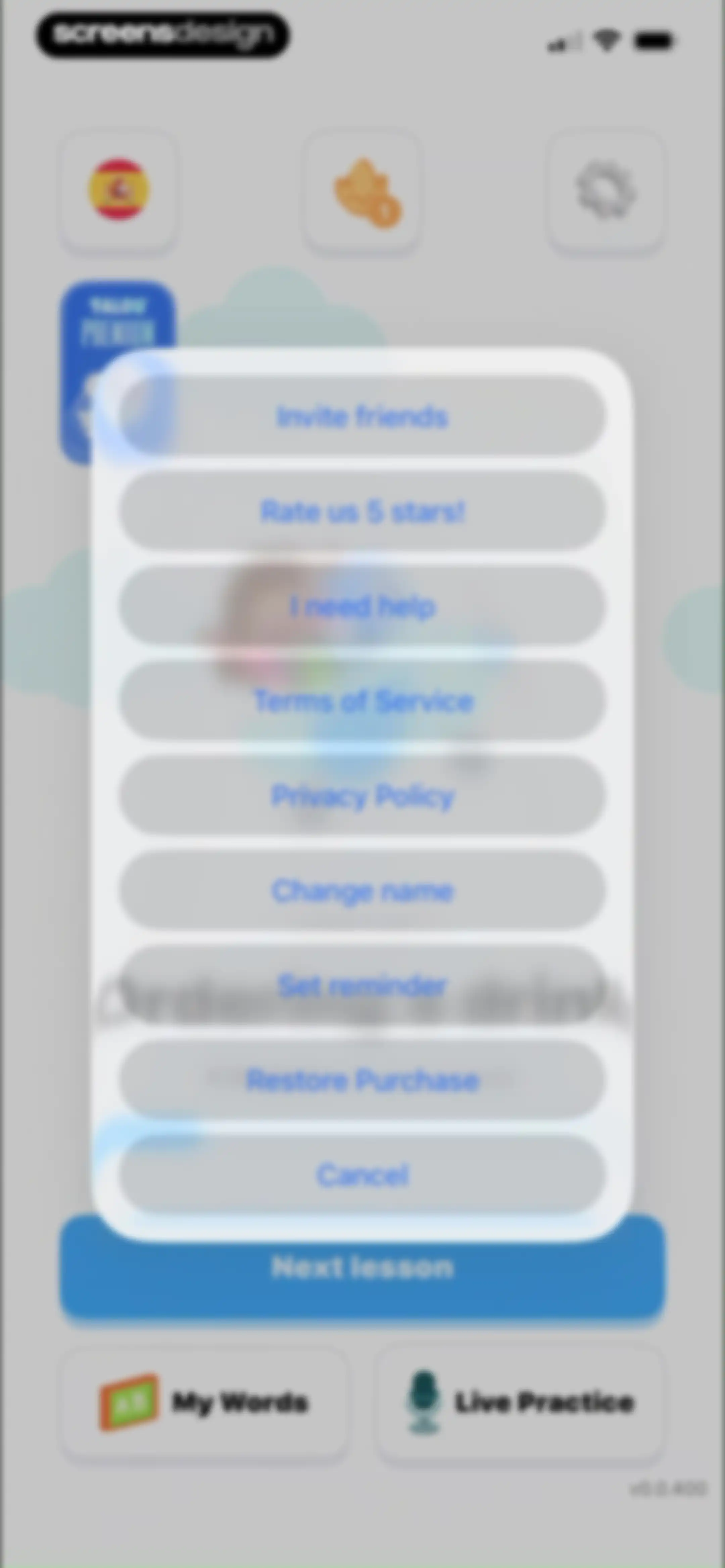 Falou - Fast language learning screen 67