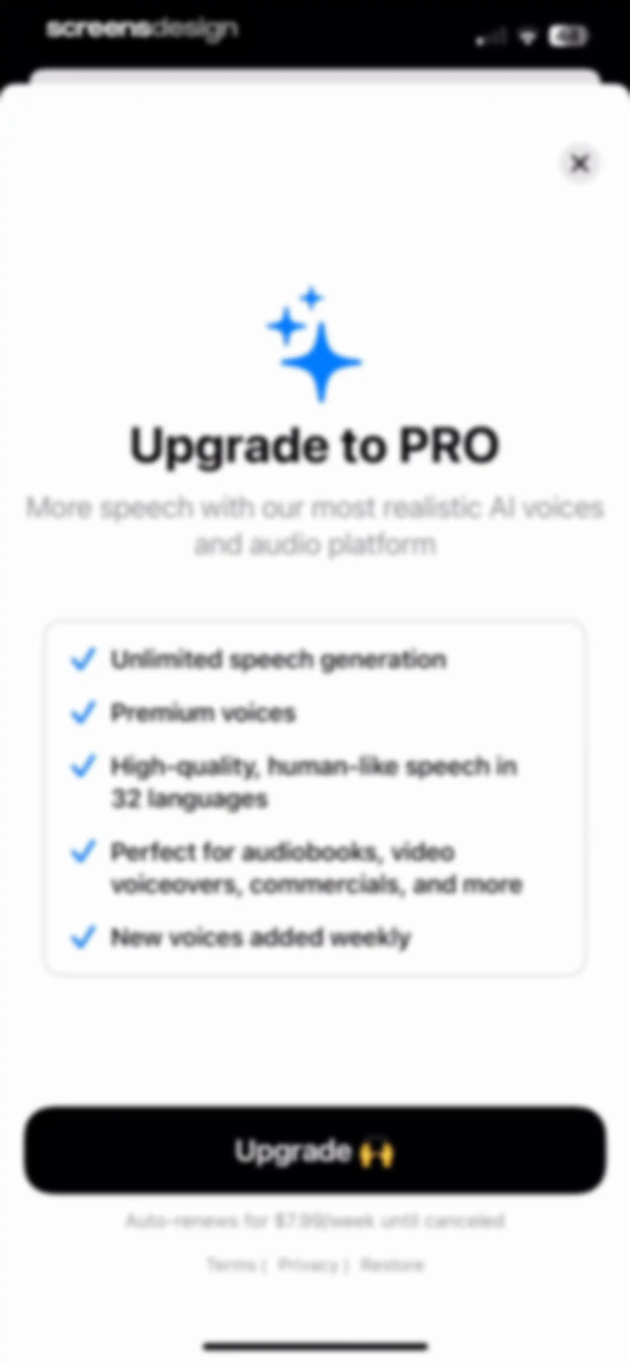 Labs AI : Text to Speech screen 15