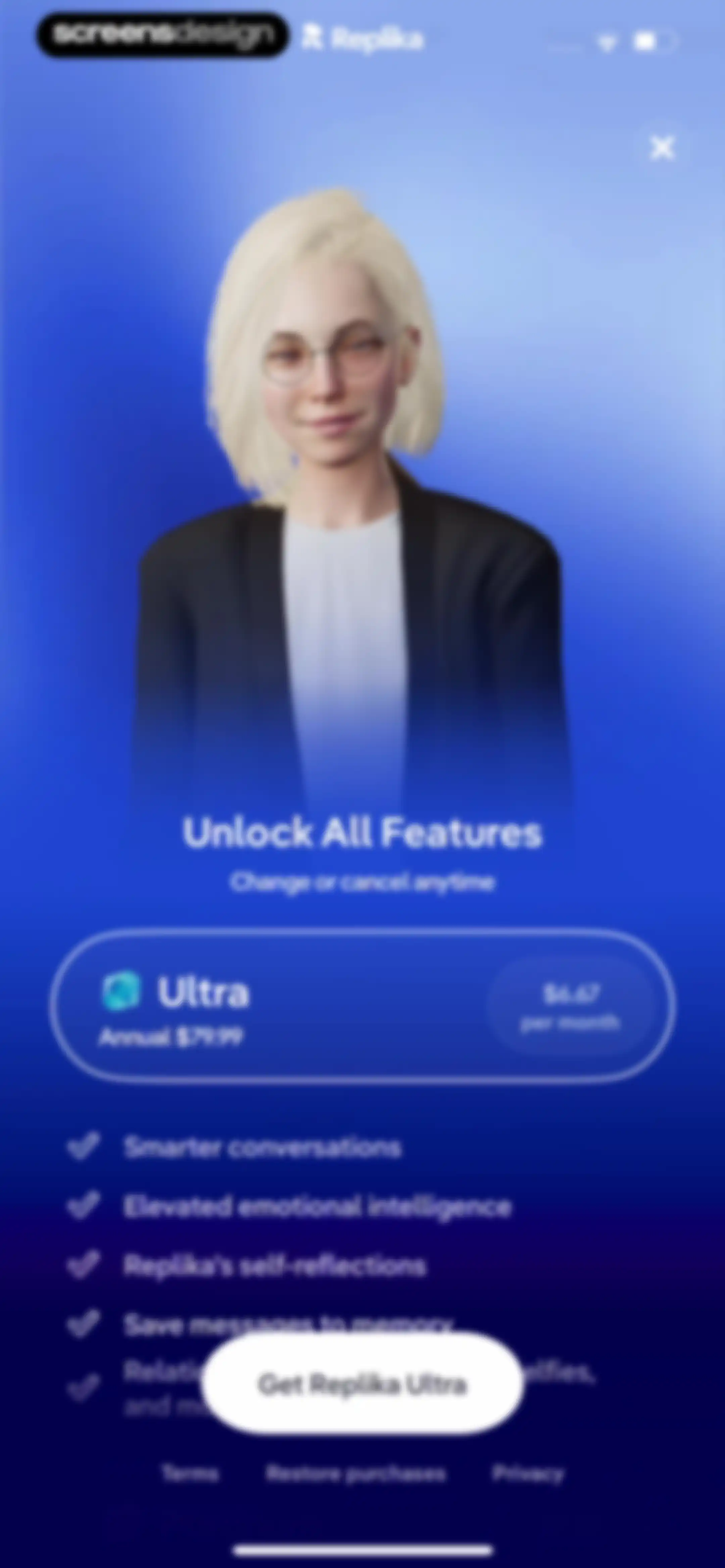 Replika - AI Companion Chat screen 46