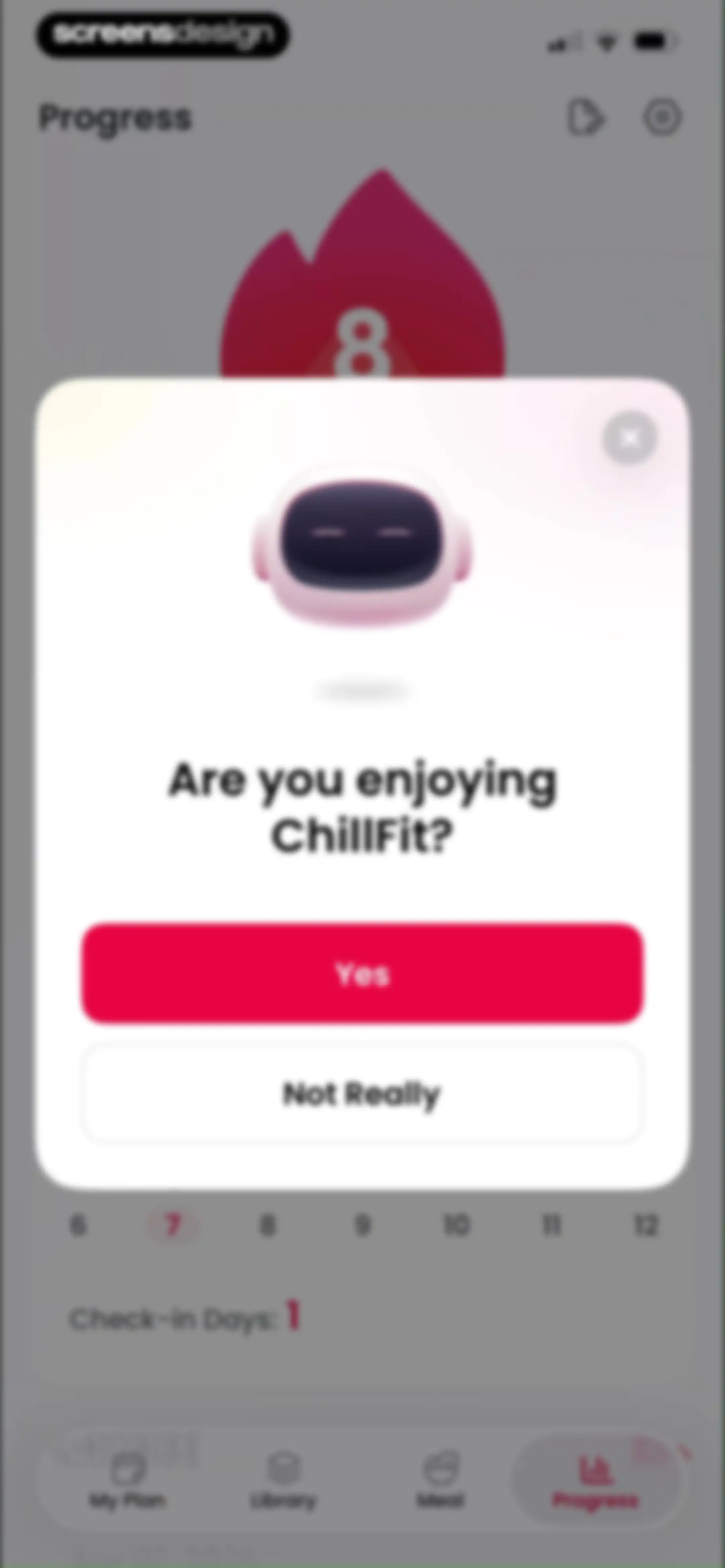 ChillFit: Home Workout Planner screen 86