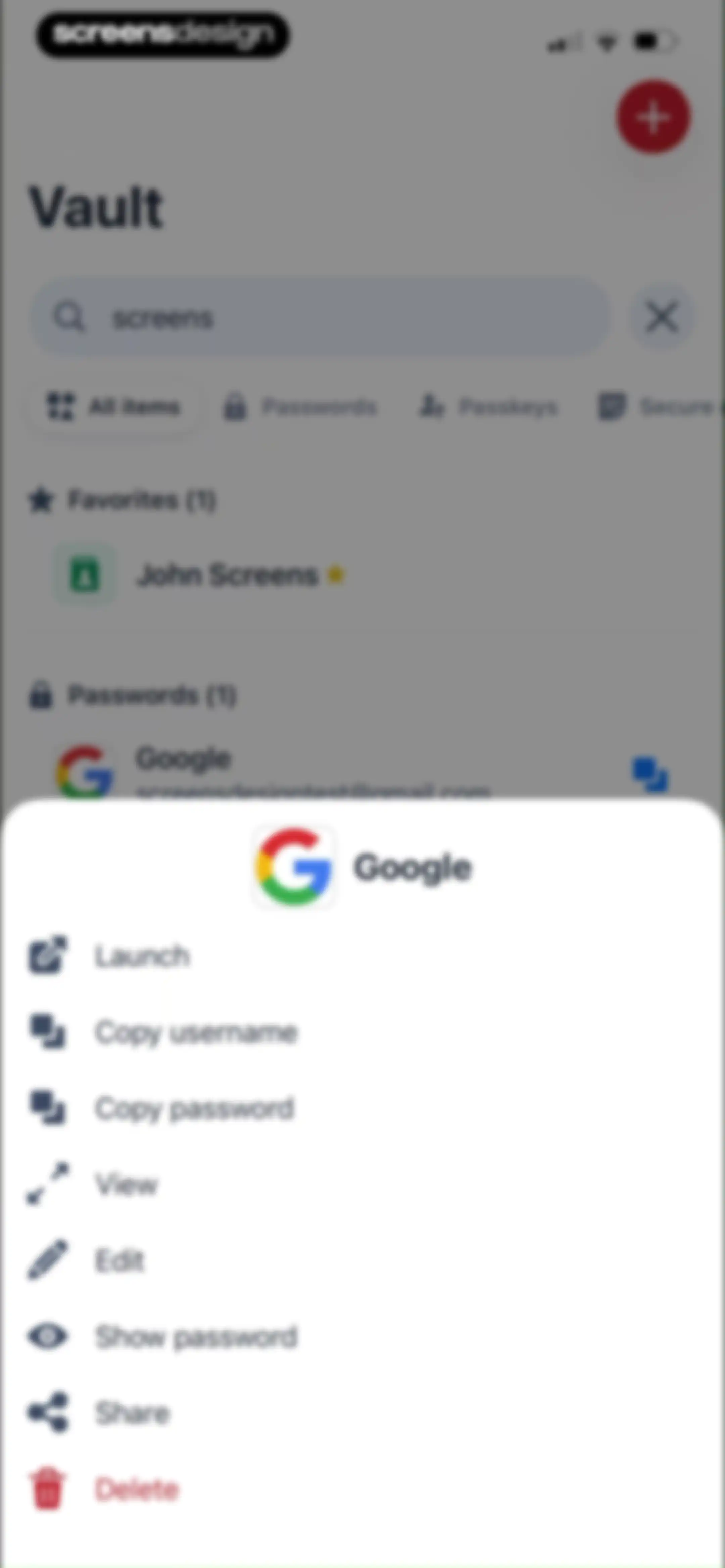 LastPass Password Manager screen 56