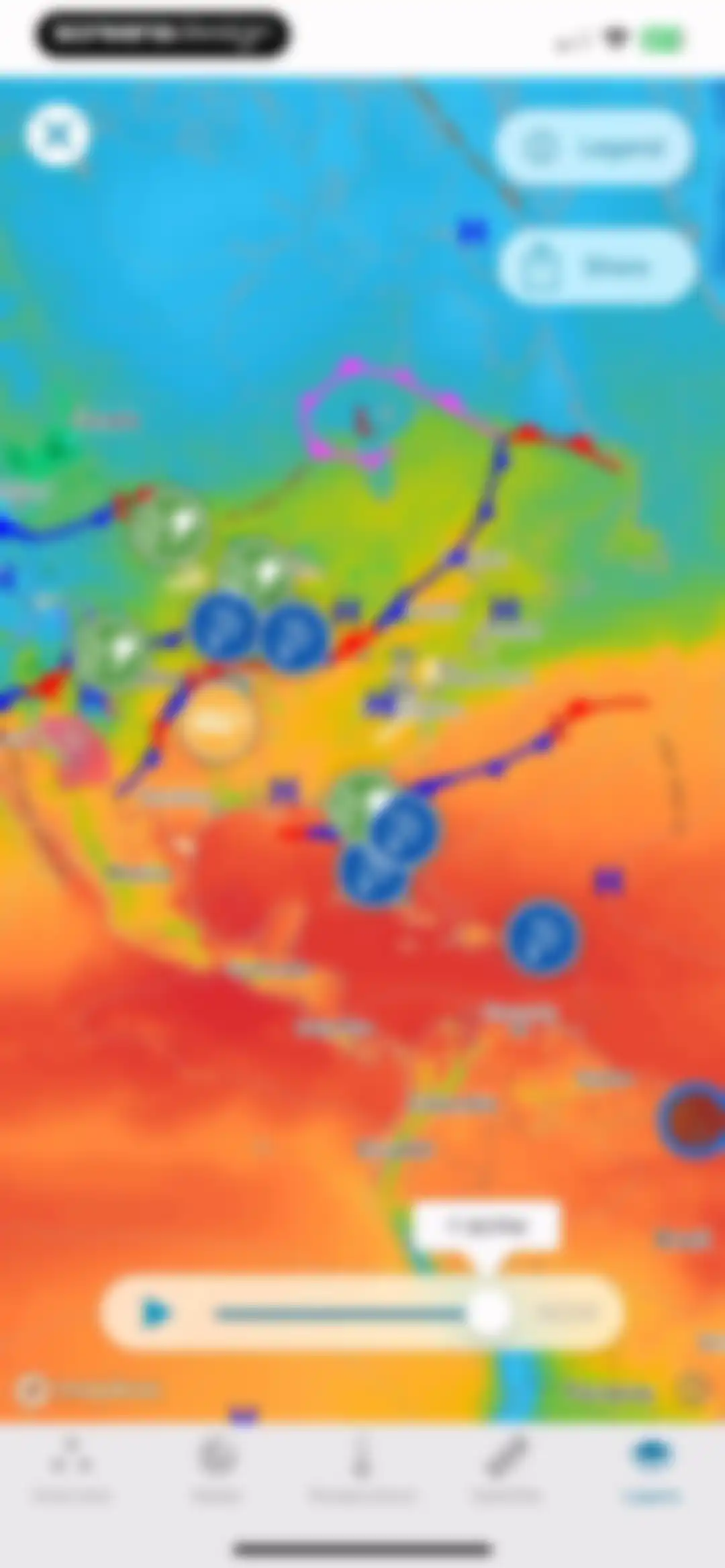 Weather Underground: Local Map screen 23