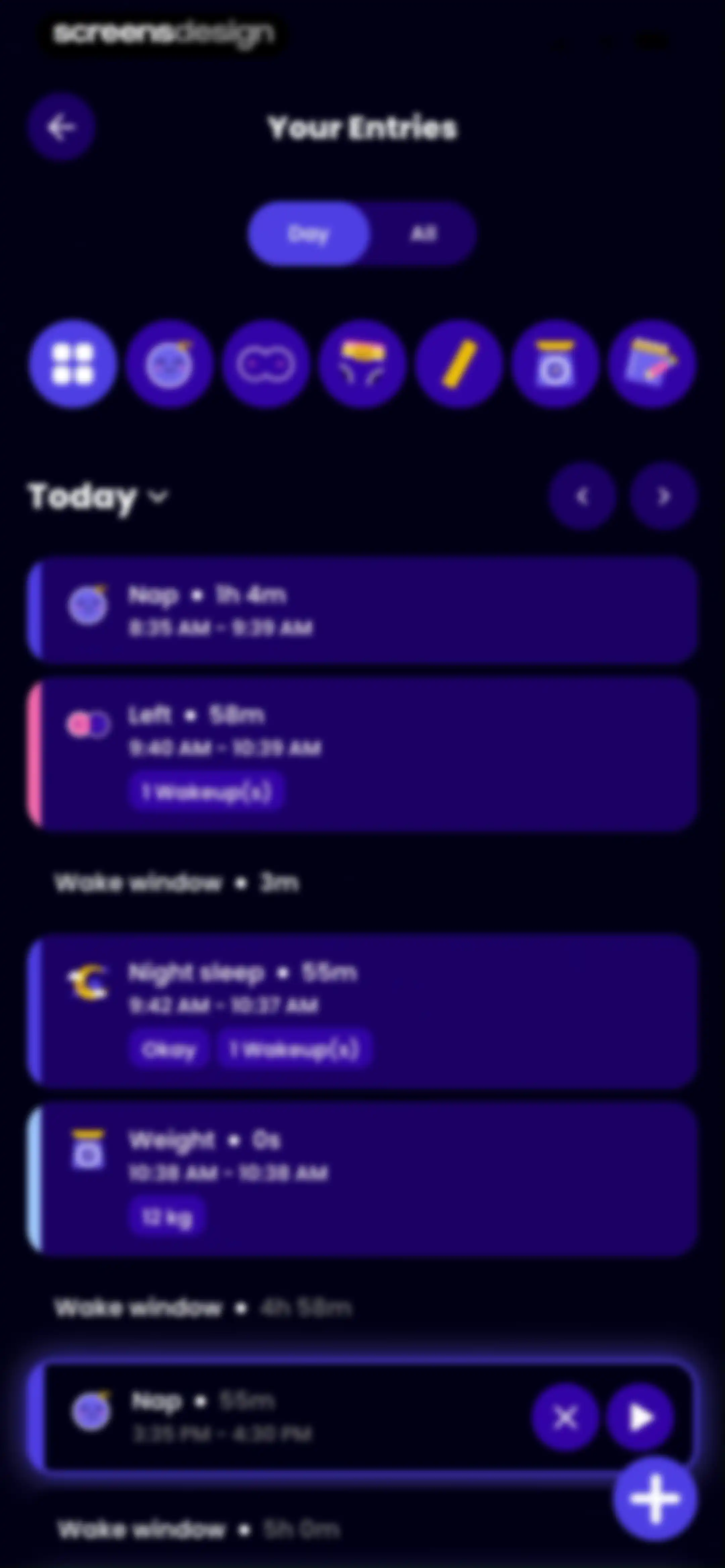 Happy Baby - Sleep & Tracker screen 96