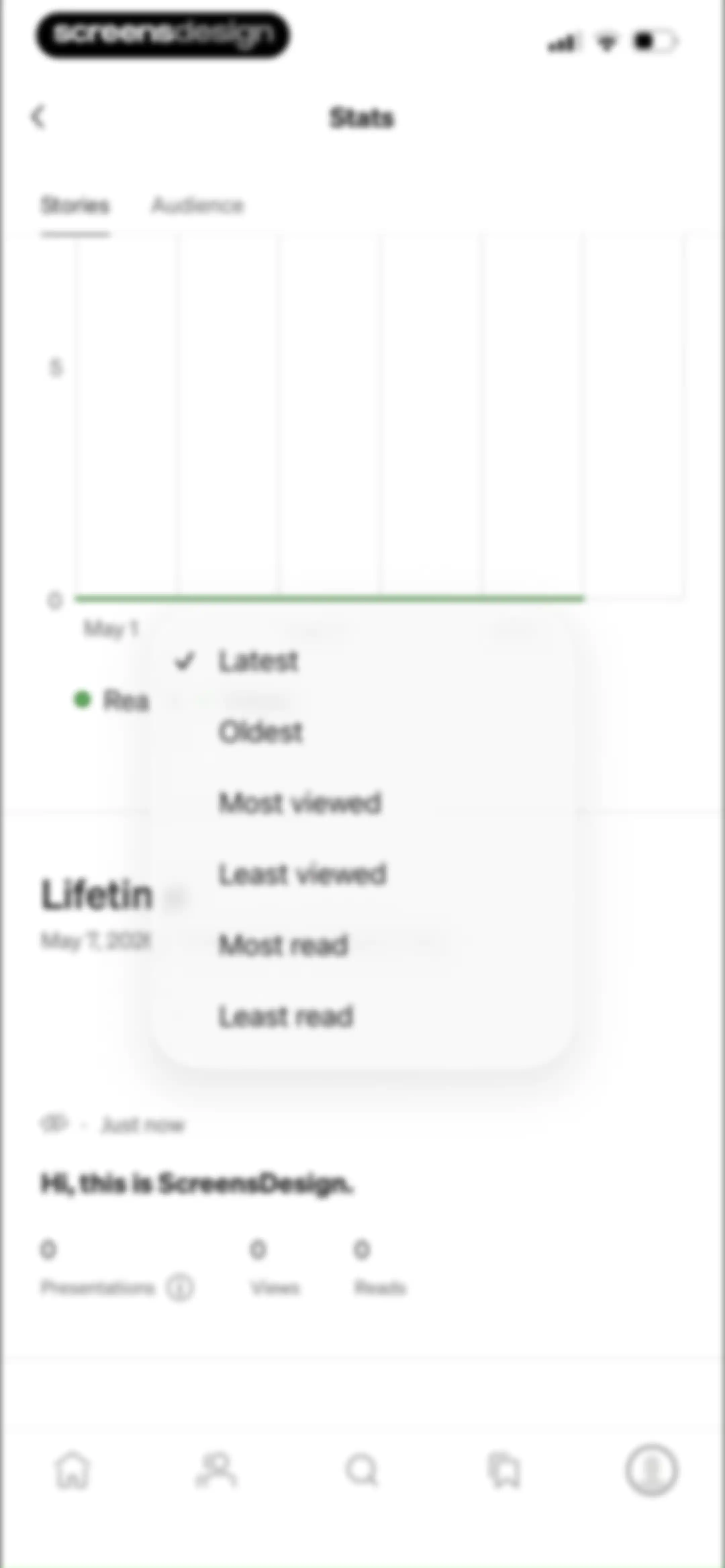 Medium: Read & Write Stories screen 111