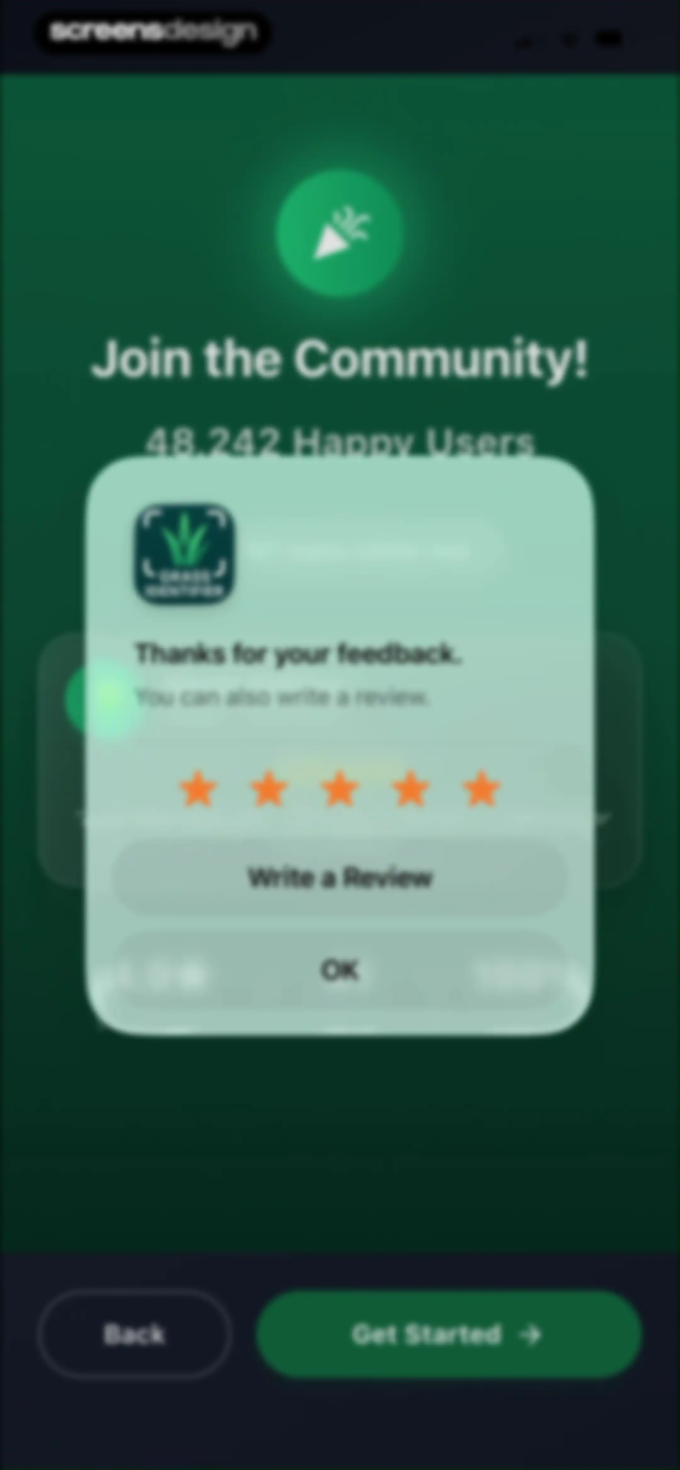 Grass Identifier: AI Scan screen 10