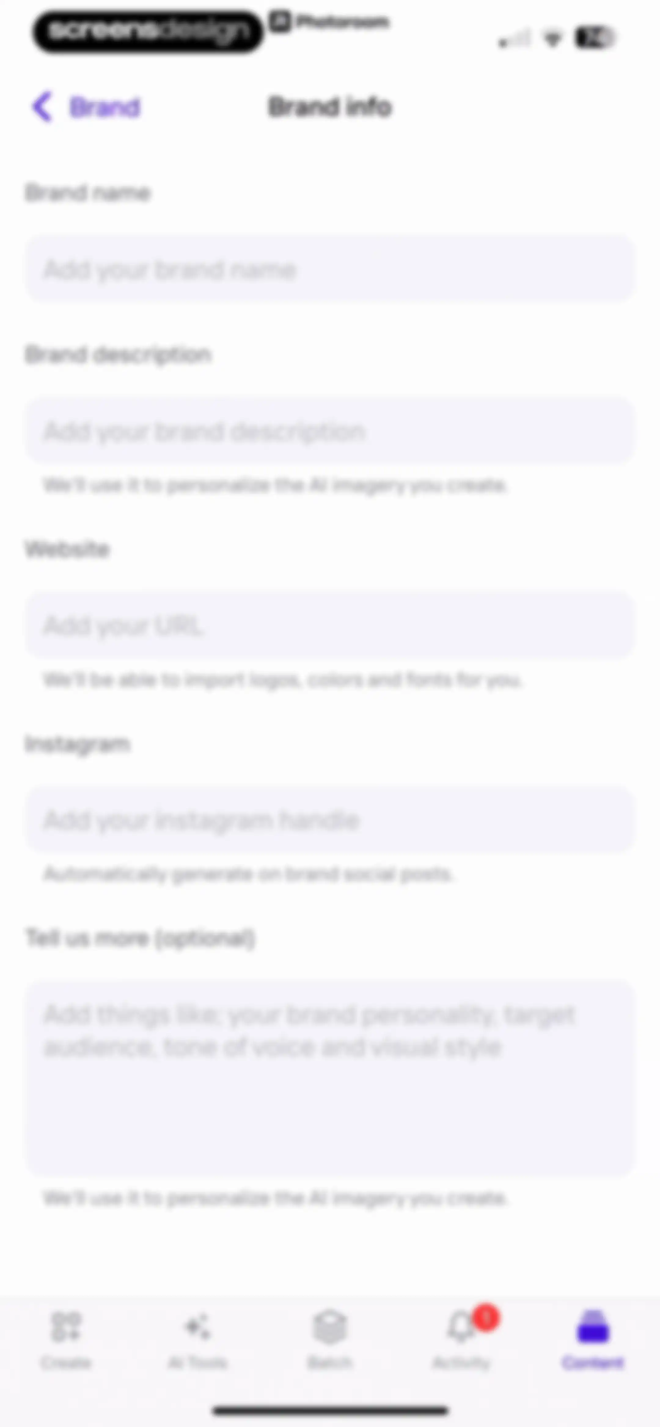 Photoroom: AI Photo Editor screen 112