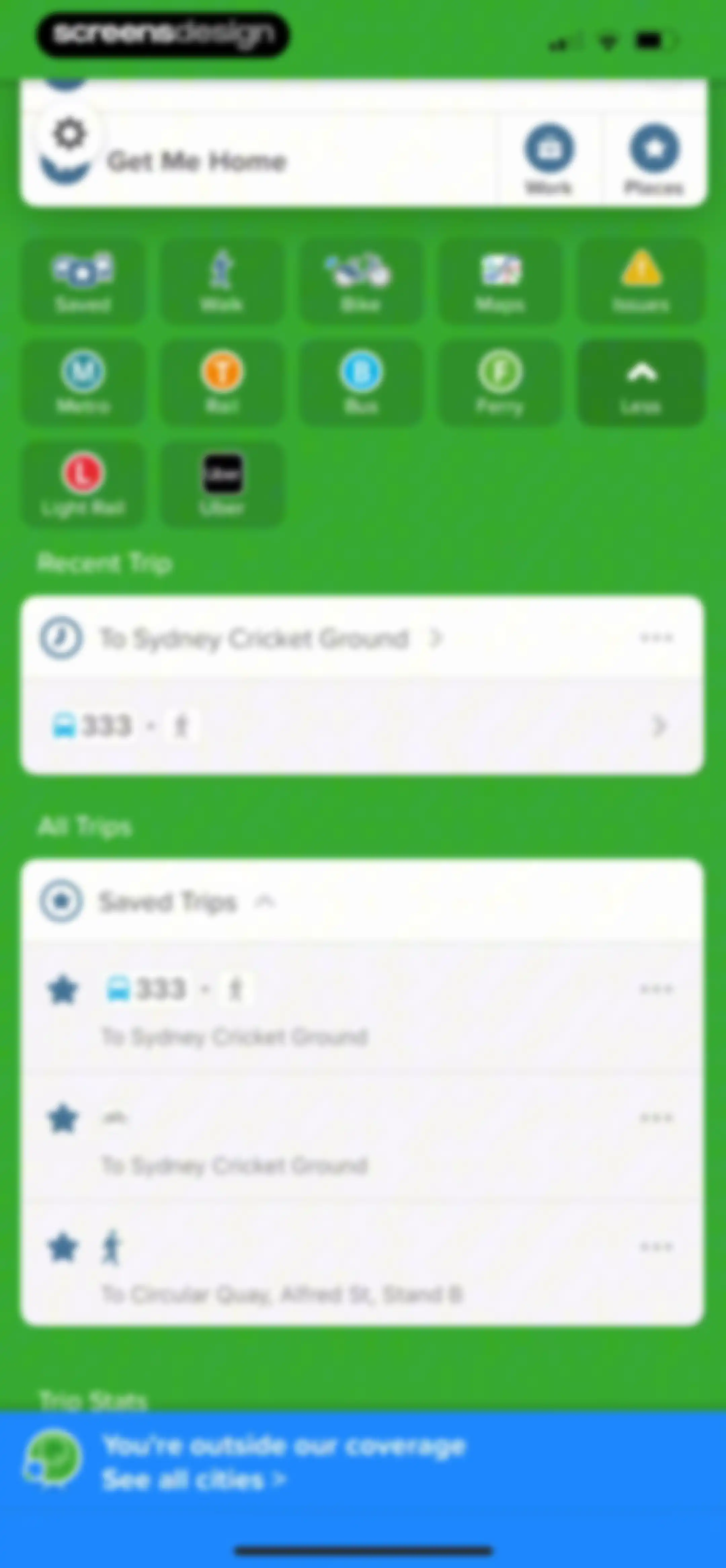 Citymapper: All Live Transit screen 133