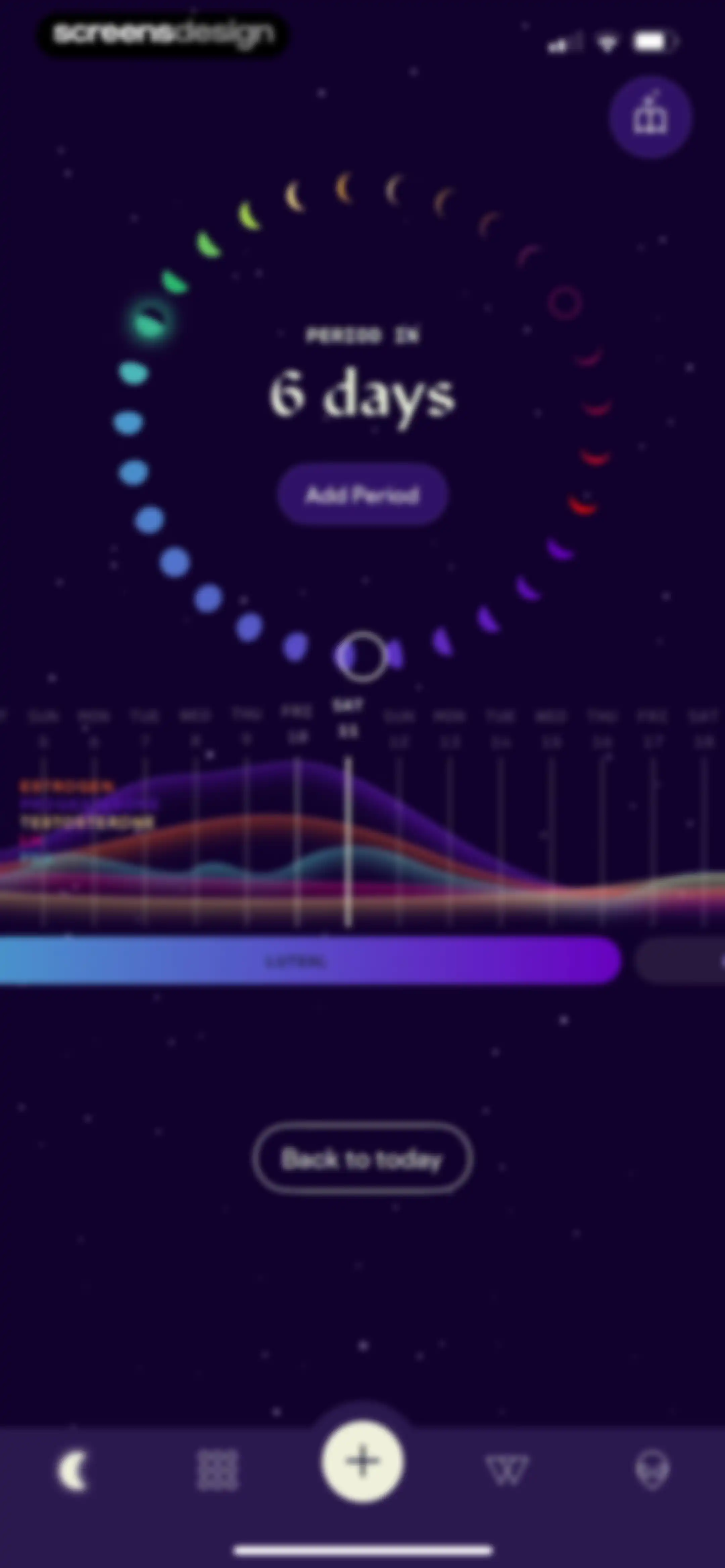 Stardust Period Tracker screen 33