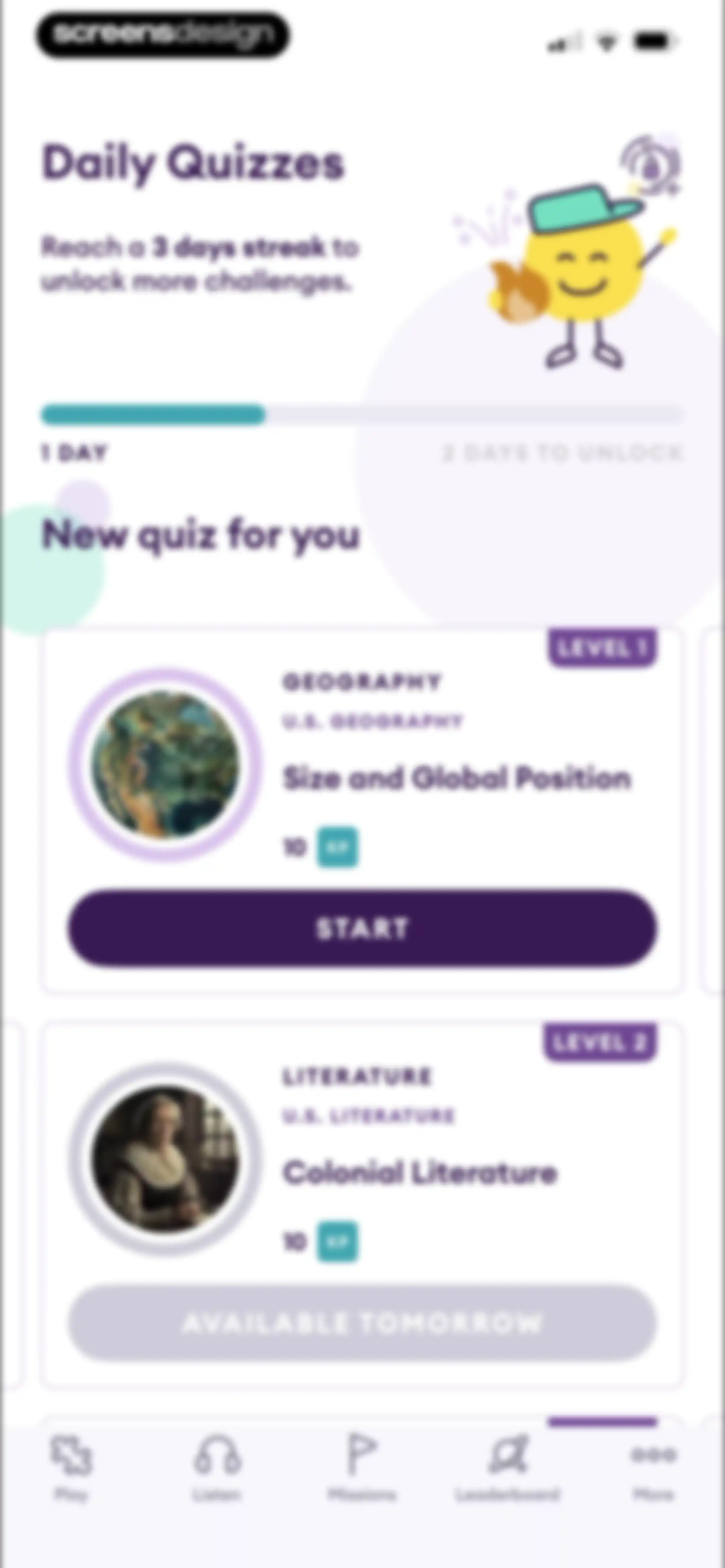 Yuno - General knowledge screen 100
