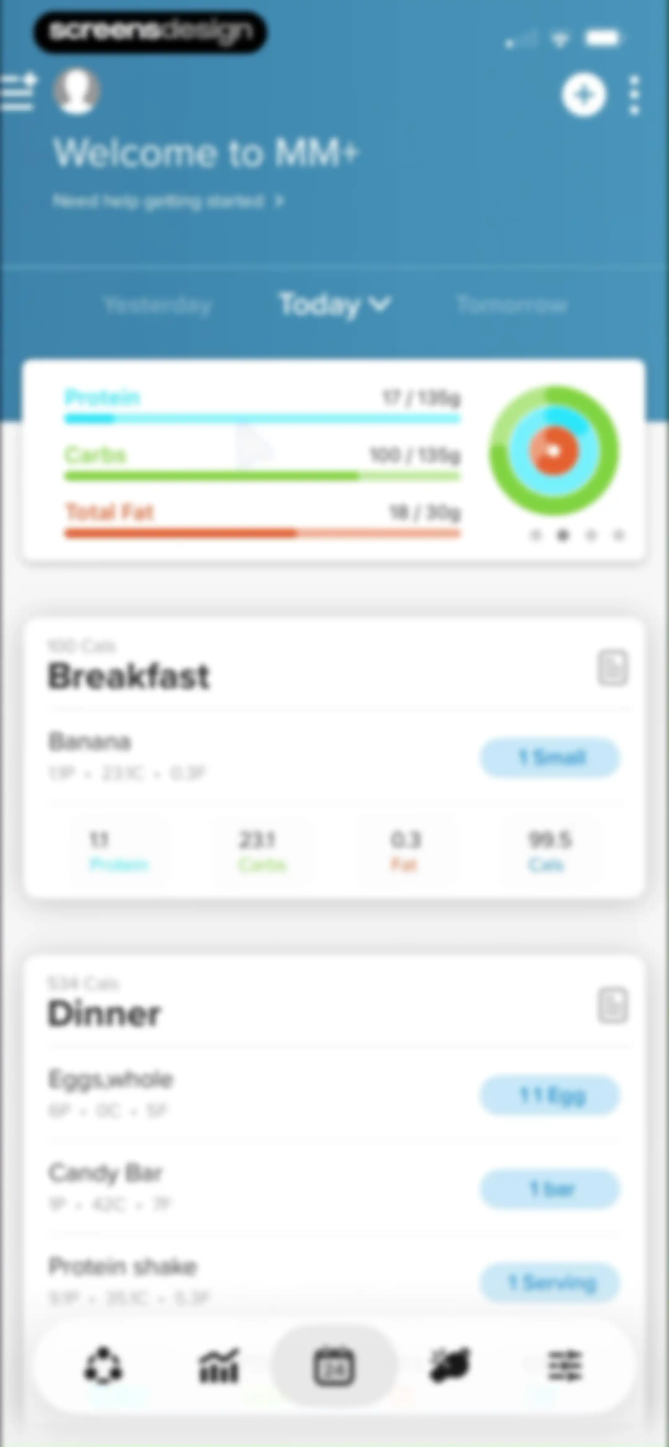 My Macros+ | Macro Tracker screen 98