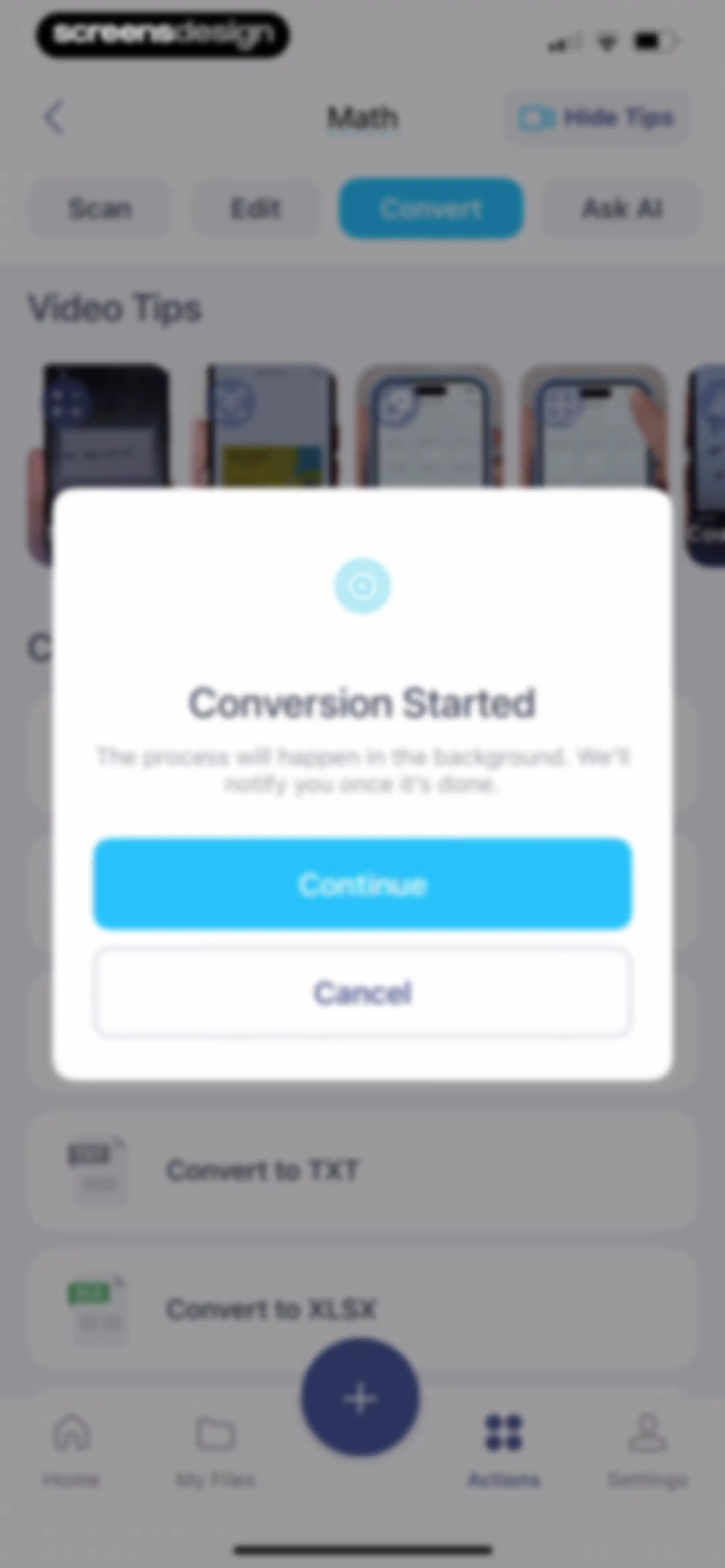 iScanner: PDF Document Scanner screen 181