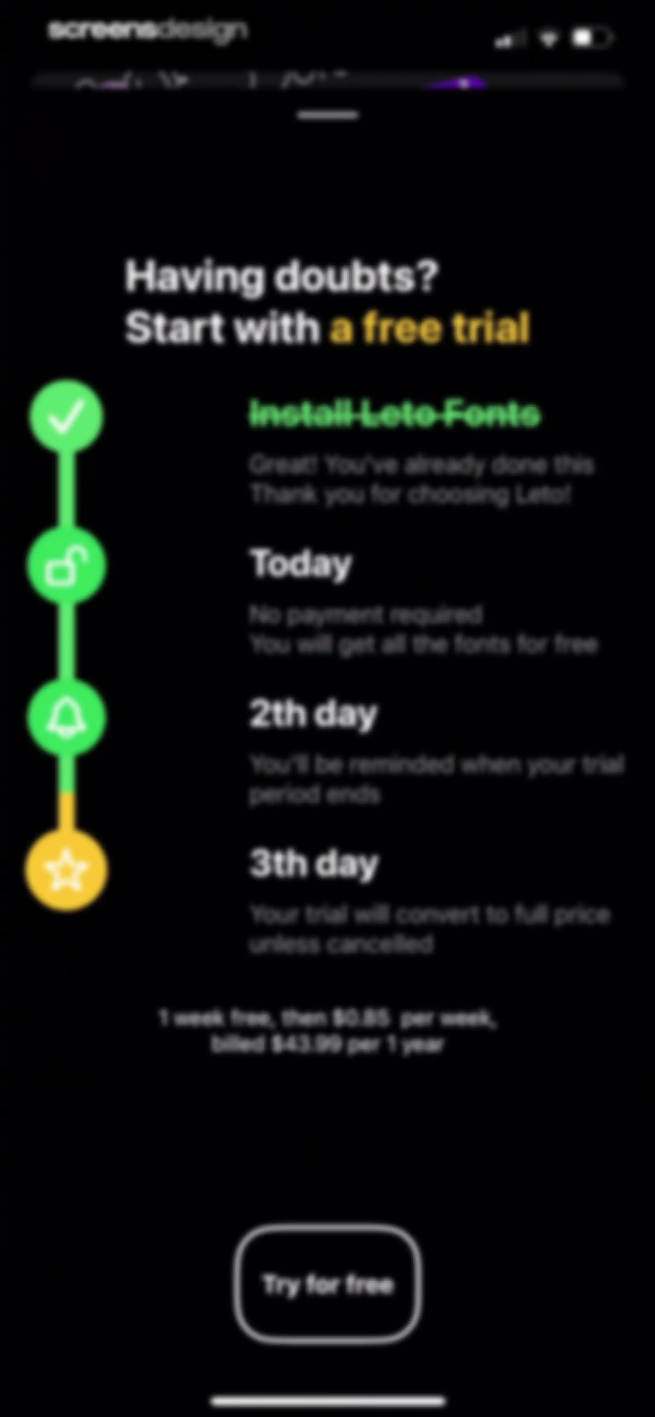 Leto: Font for Instagram Story screen 12