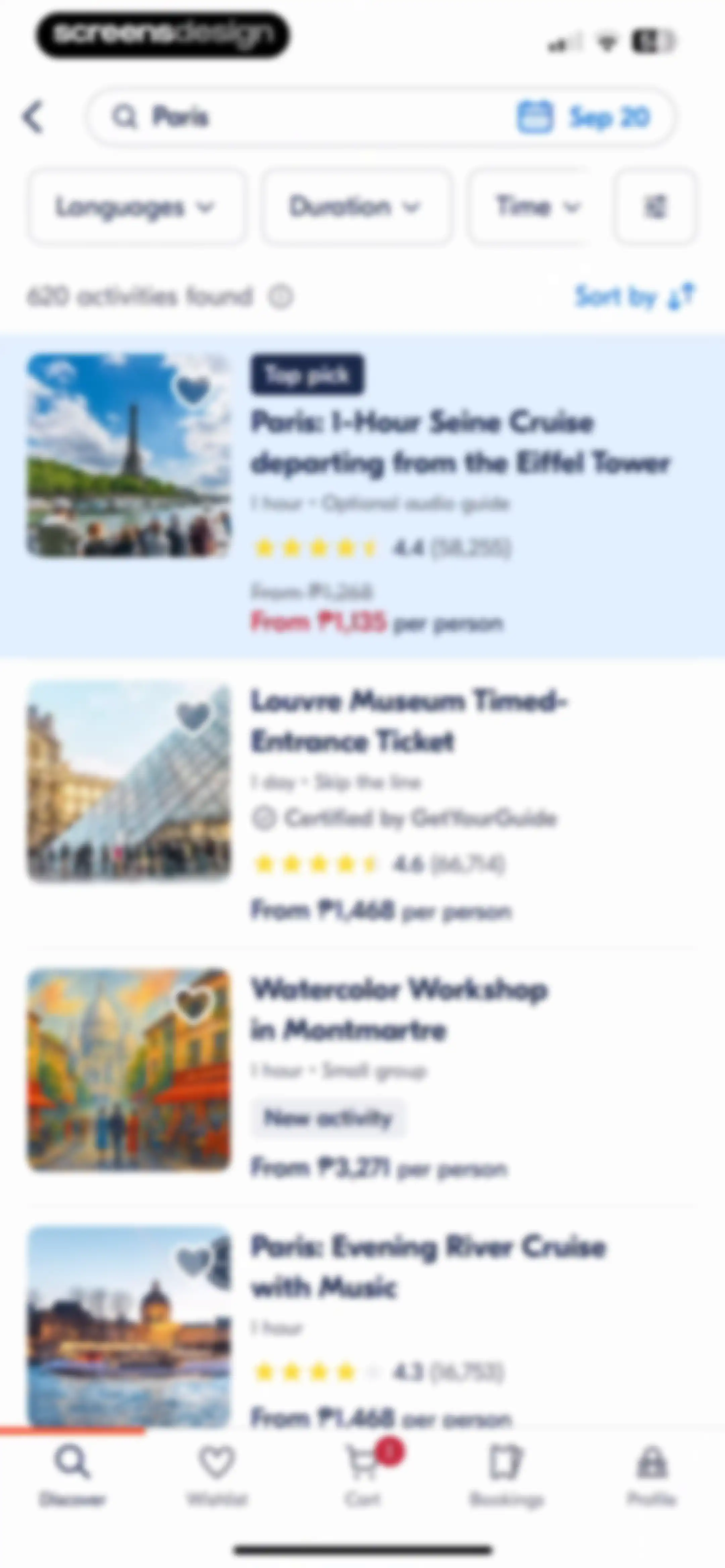 GetYourGuide: Plan & Book screen 79