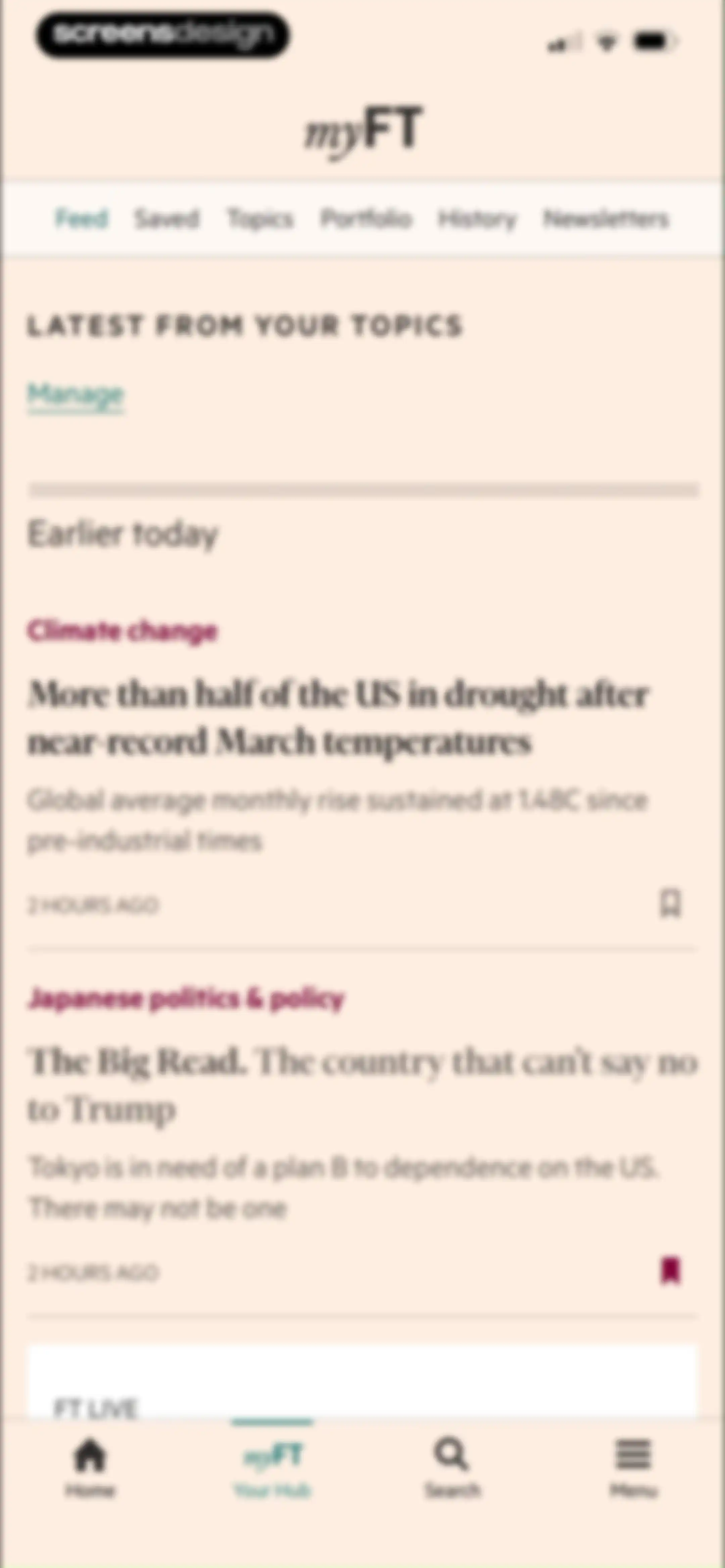 Financial Times: Business News screen 84