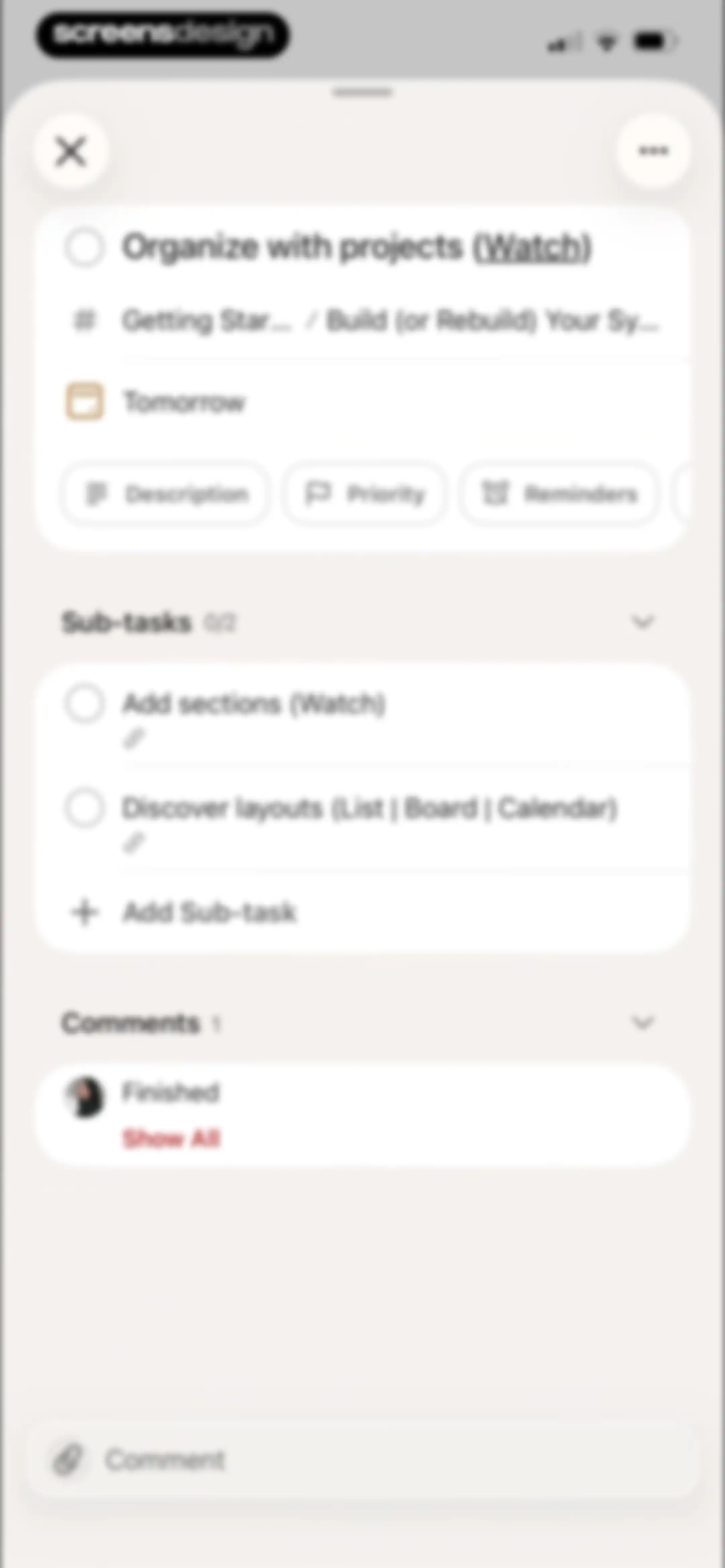 Todoist: To Do List & Calendar screen 132