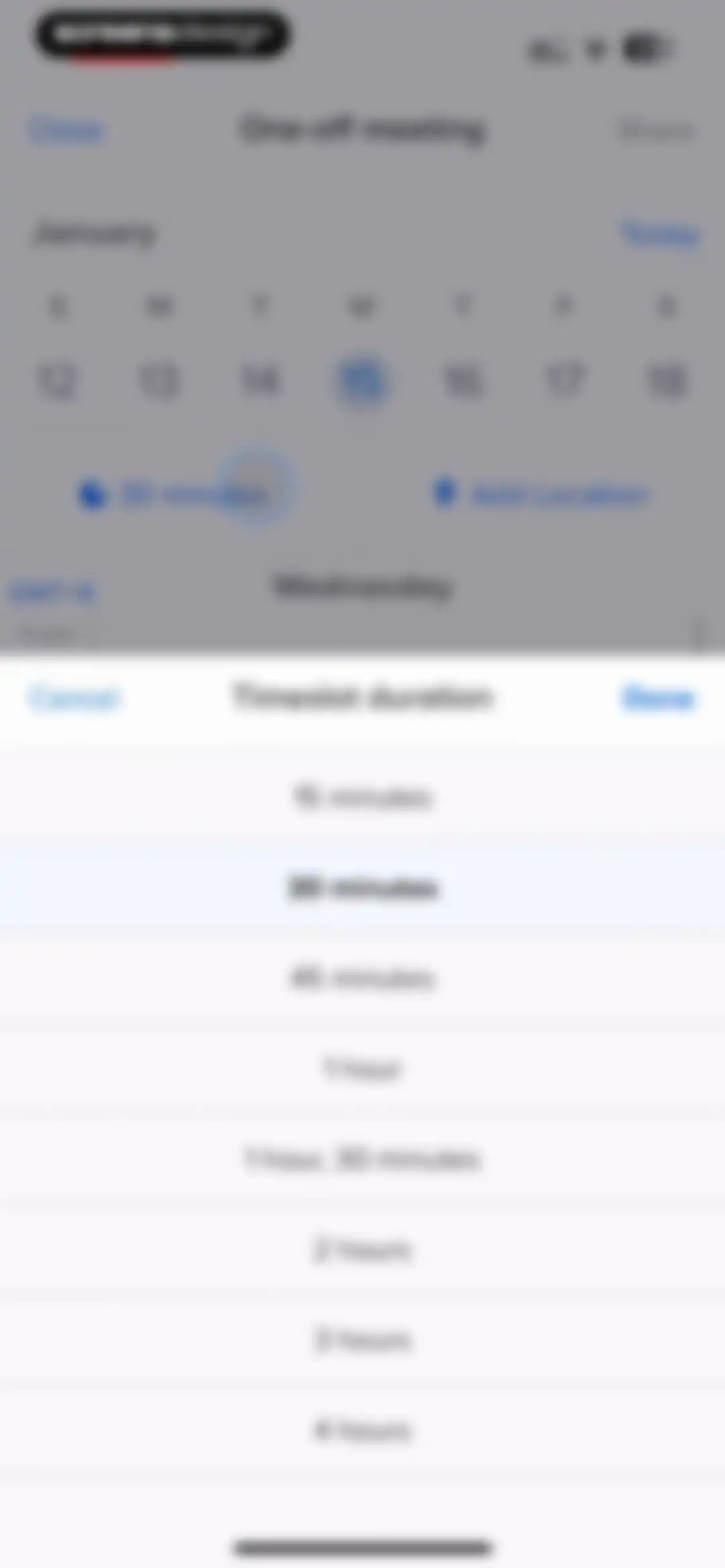 Calendly Mobile screen 59