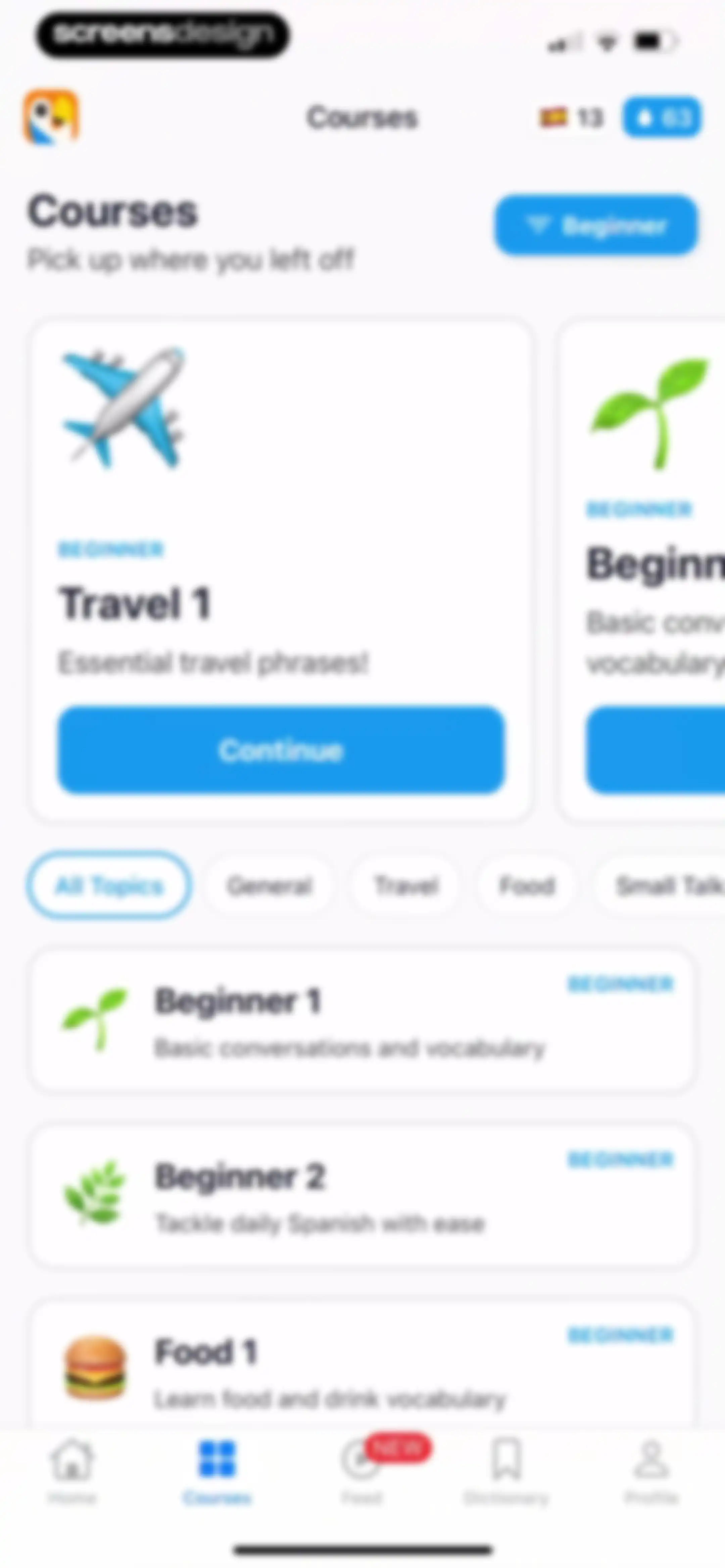 Parrot – Learn Spanish screen 60