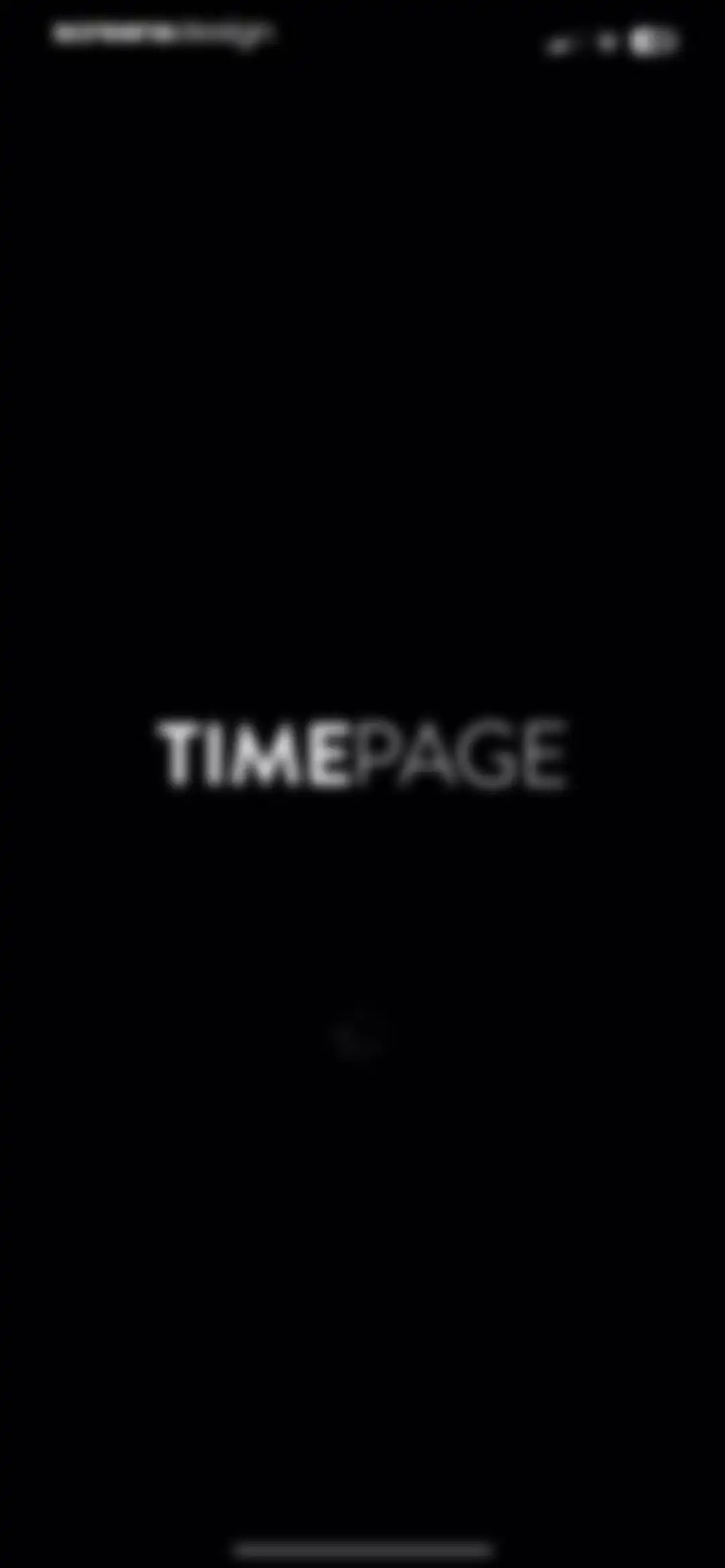 Timepage: Calendar Planner screen 1