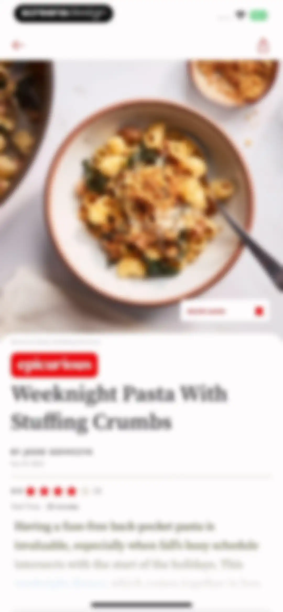 Epicurious screen 17