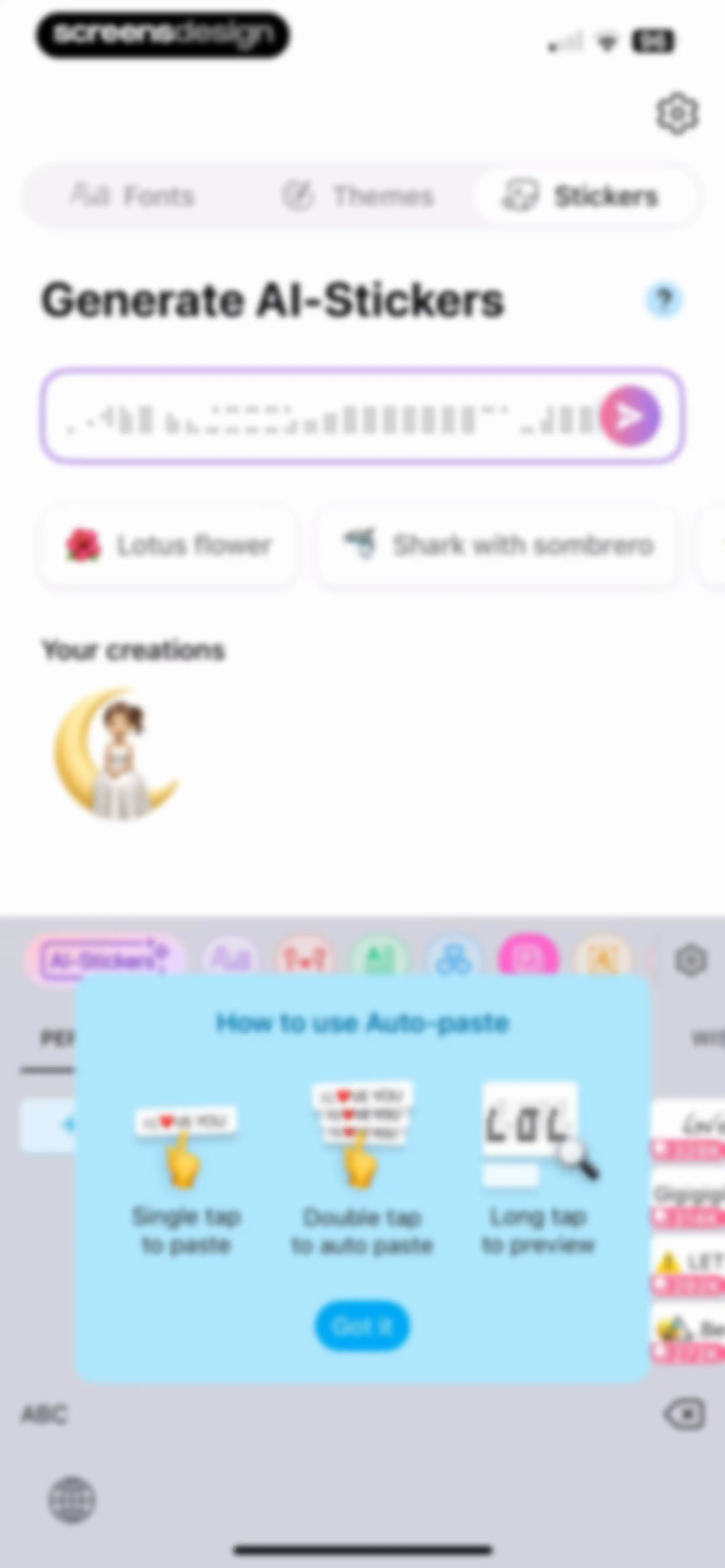 Fonts - AI Stickers screen 31