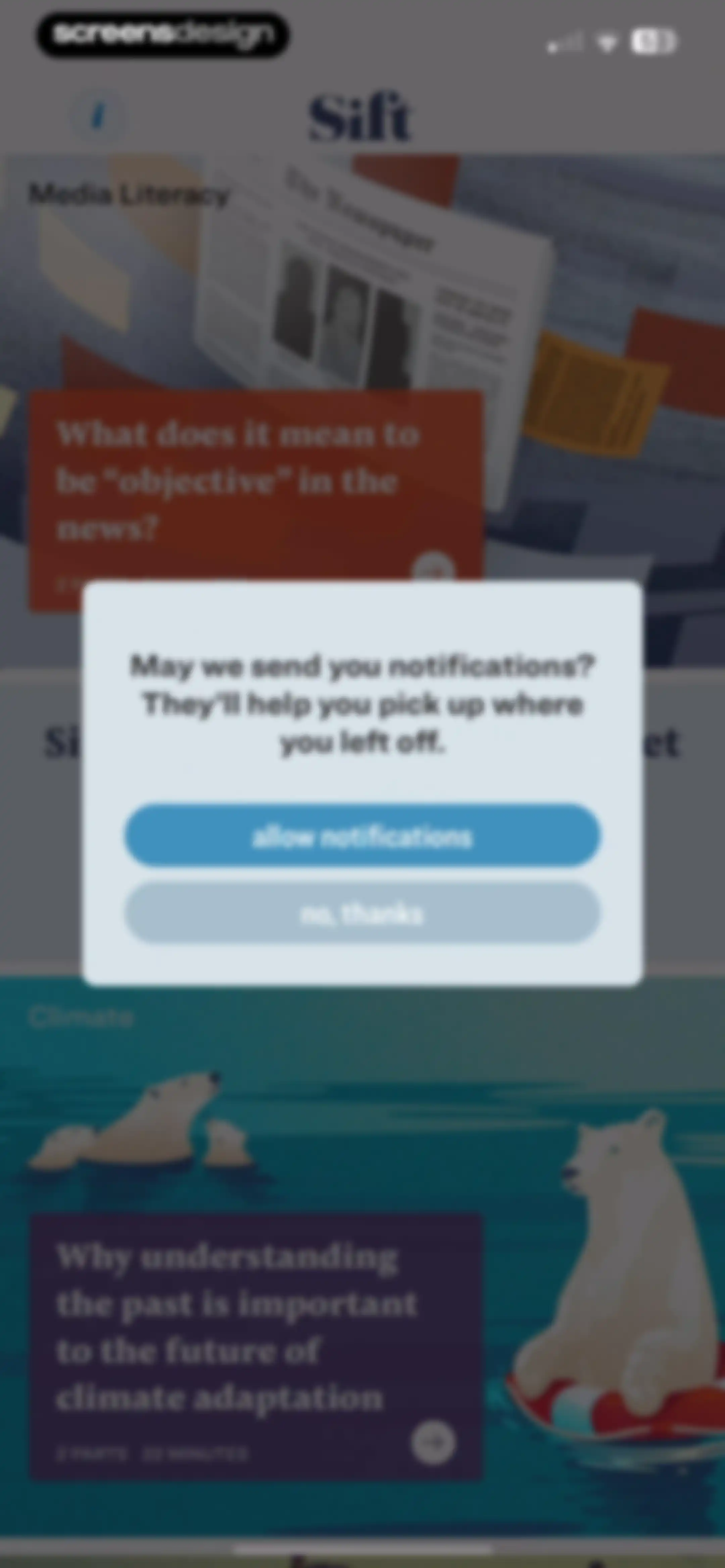 Sift - News Therapy screen 4